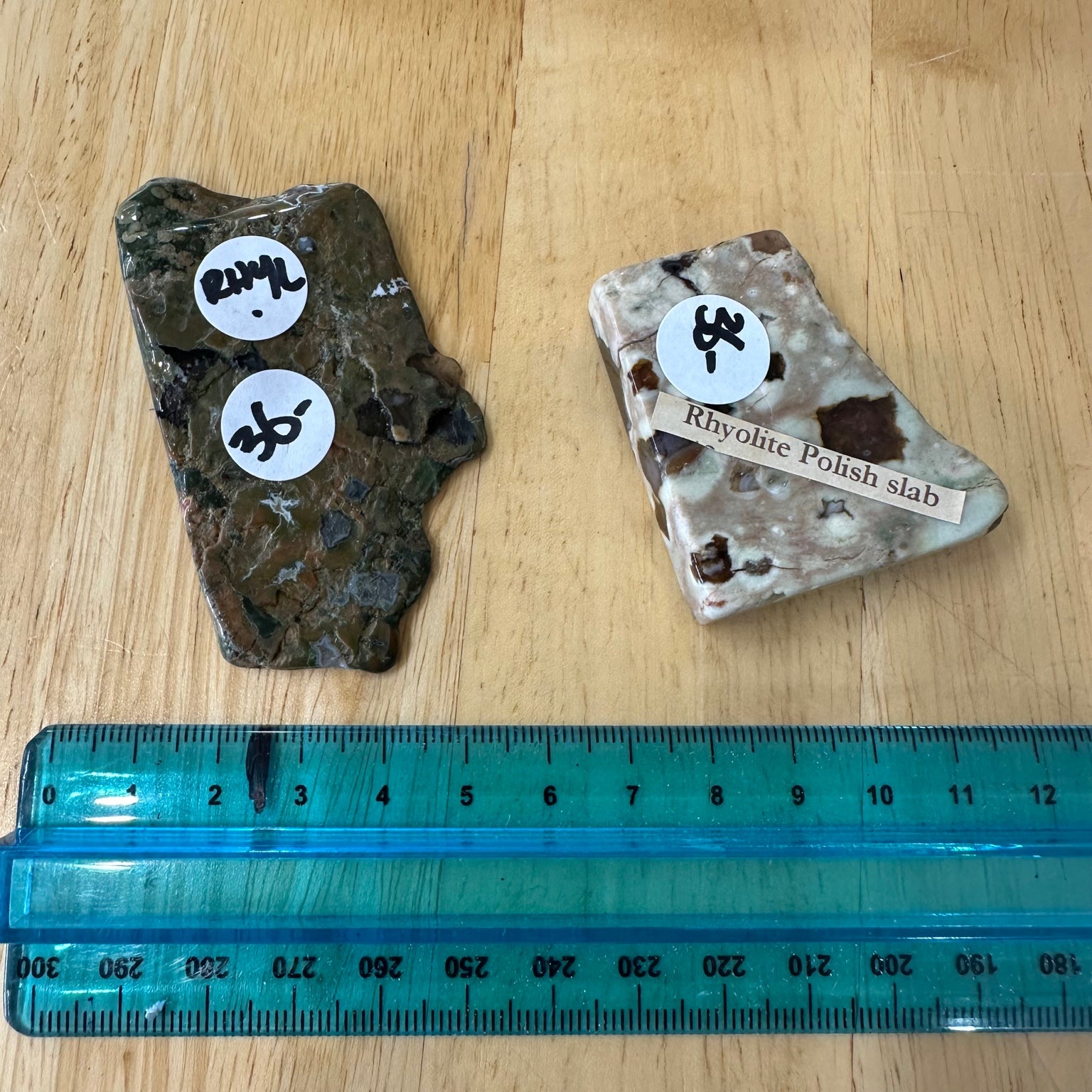 Rhyolite (Rainforest Jasper) Polished