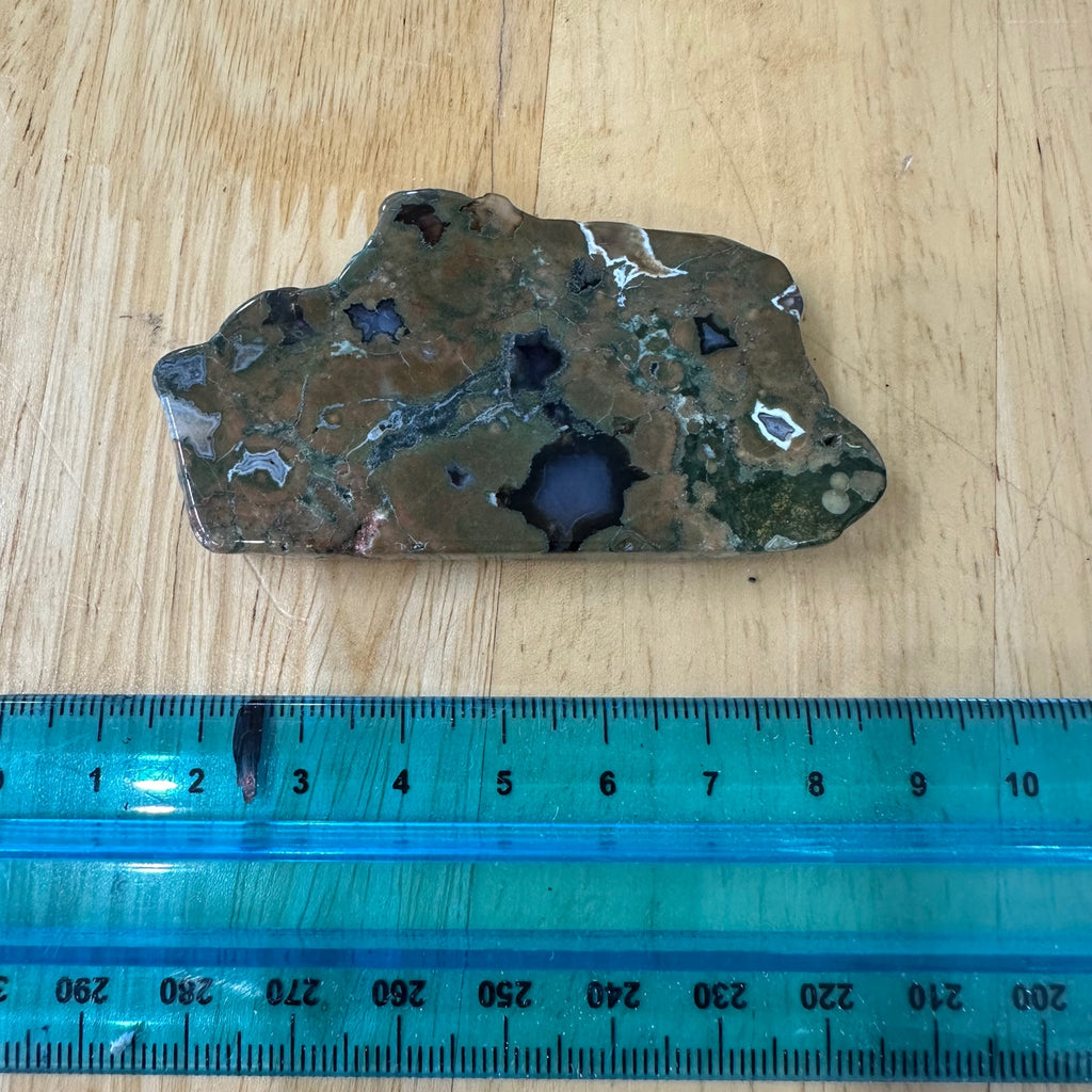 Rhyolite (Rainforest Jasper) Polished