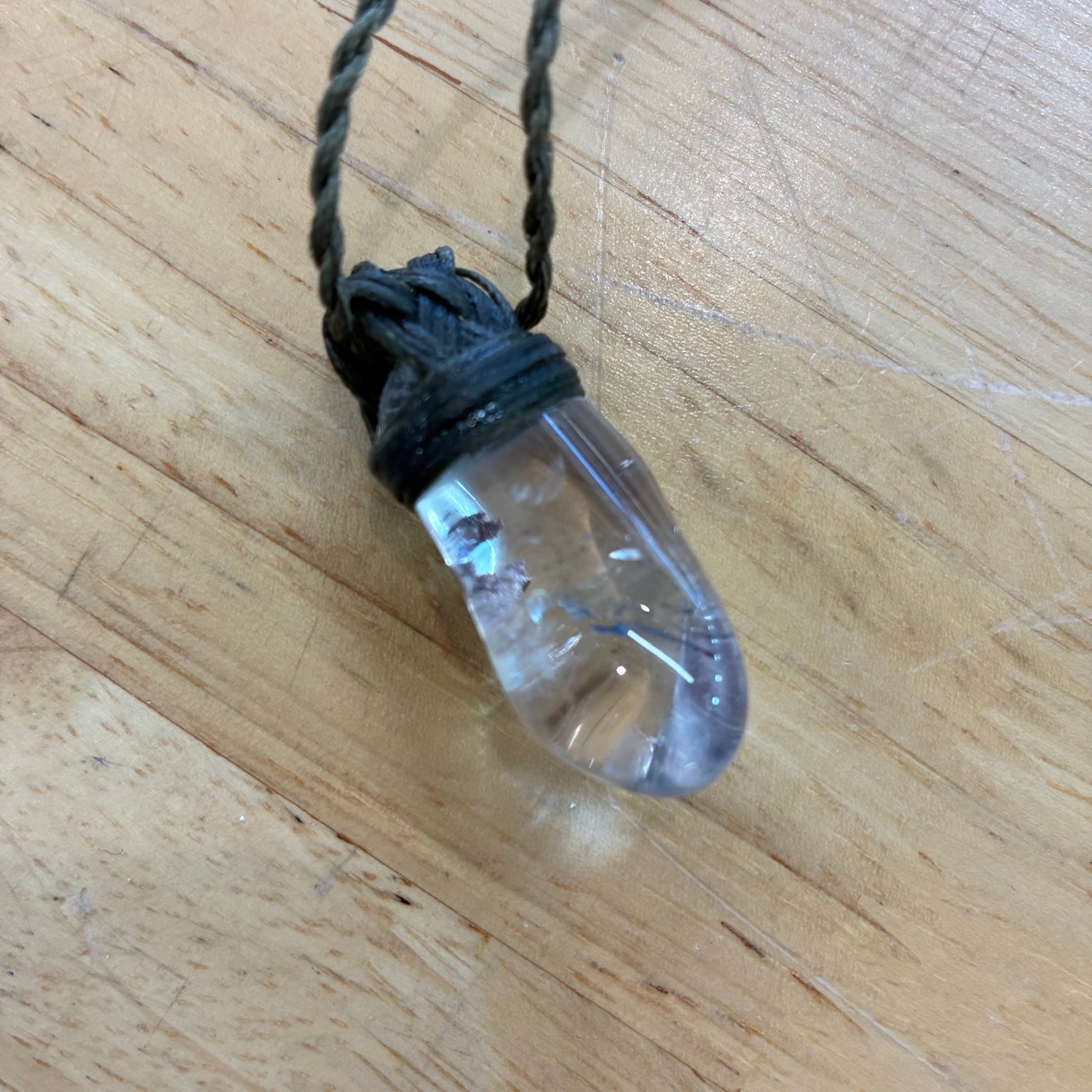 Clear Quartz with Inclusions Necklace – Clarity, Insight & Amplified Energy