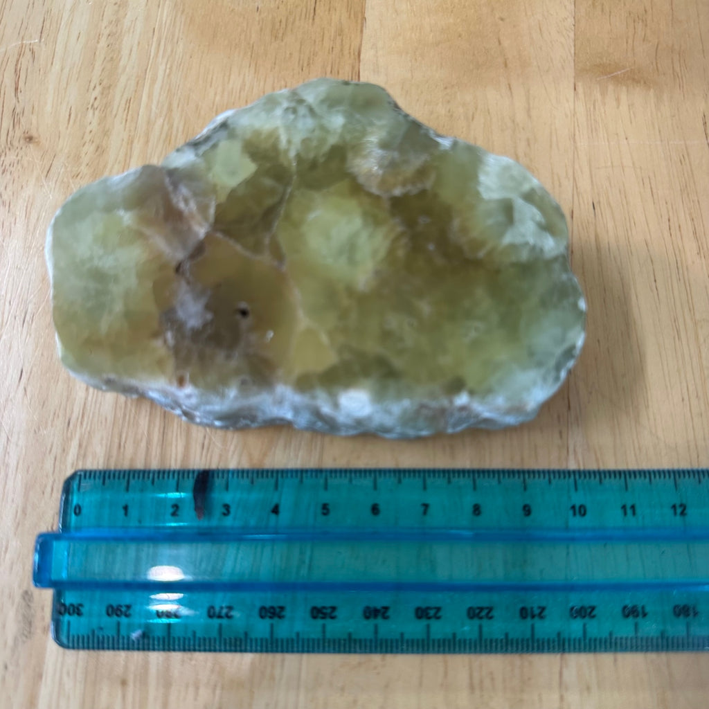 Prehnite Polished Slice – Wave Hill, Northern Territory, Australia