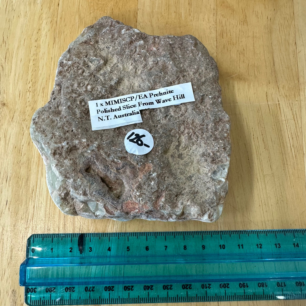 Prehnite Polished Slice – Wave Hill, Northern Territory, Australia