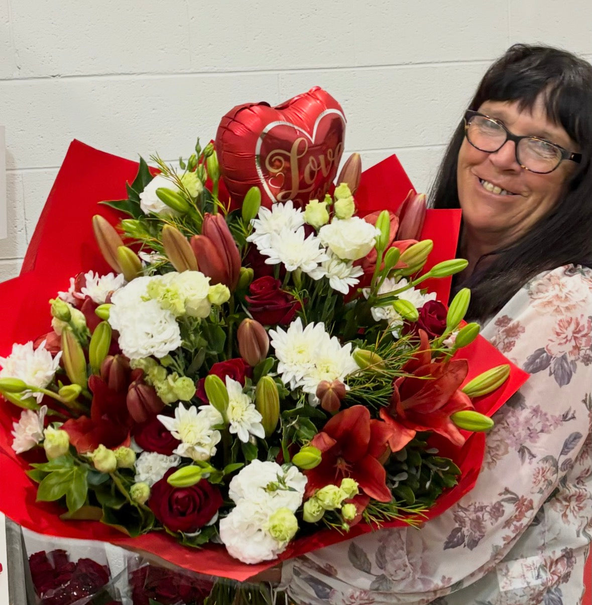 anniversary flowers with red roses from My Florist Launceston