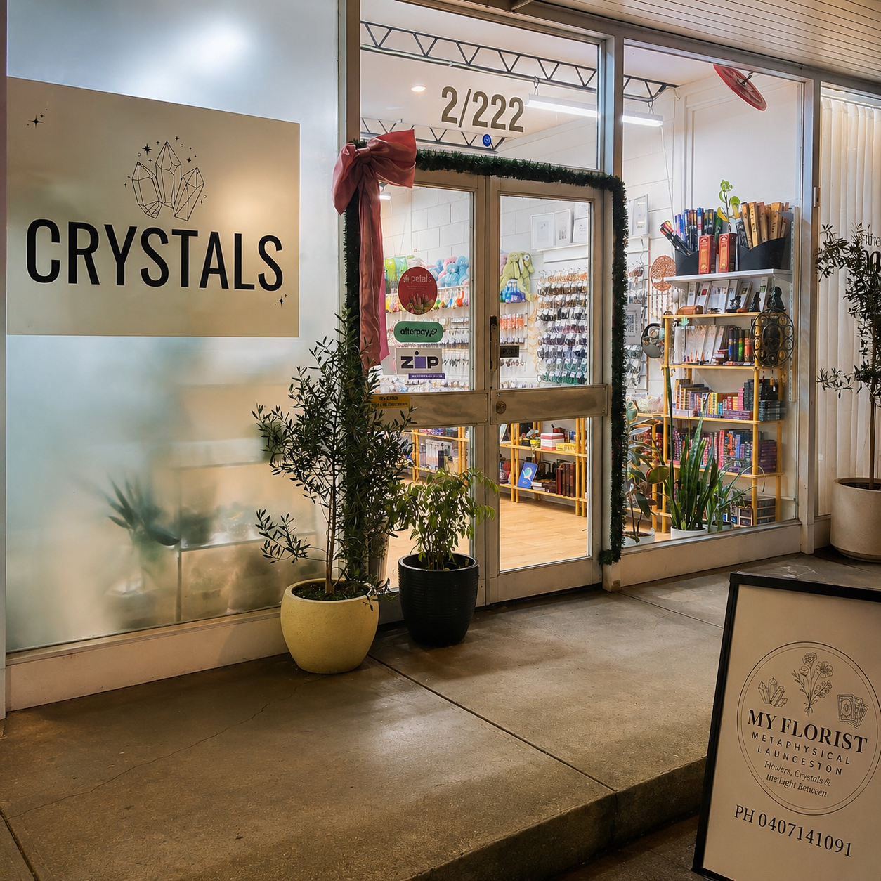 My Florist Launceston shop front entrance at 2/222 Wellington Street, South Launceston.