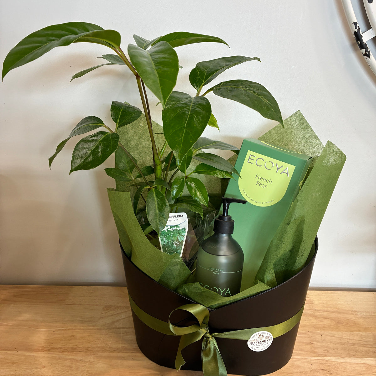 French Pear and Indoor Plant Hamper