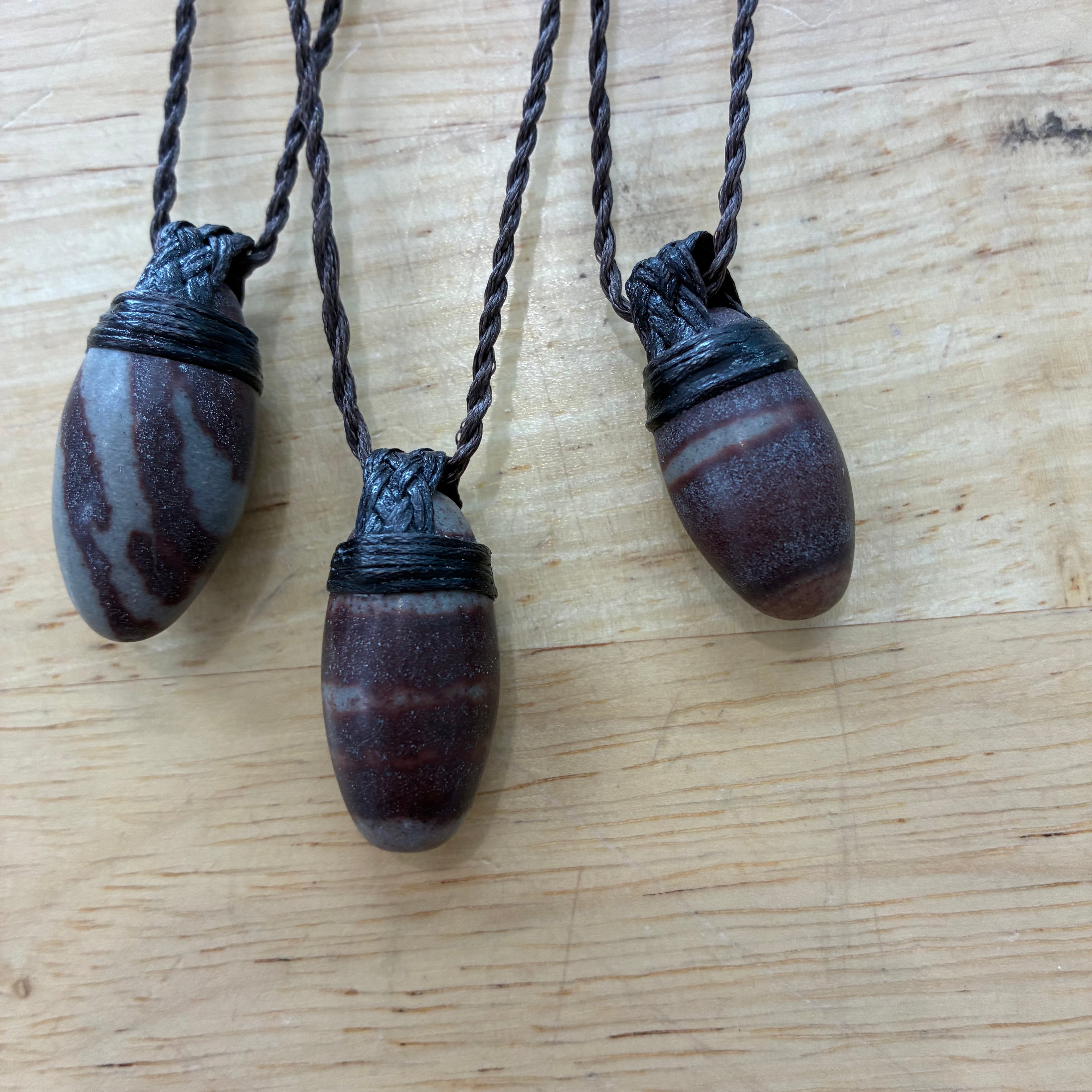 Shiva Lingam Leather Necklace - Balance