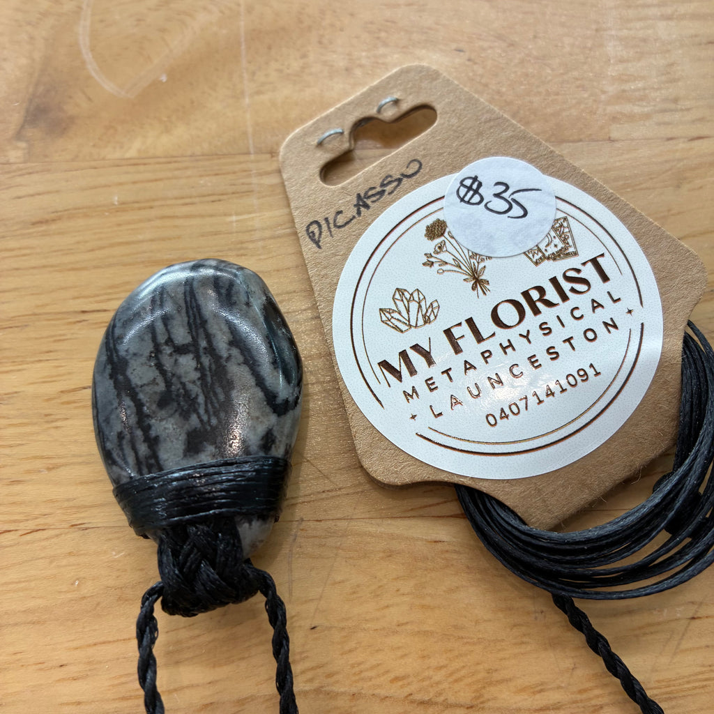 Picasso Leather Necklace - Creativity