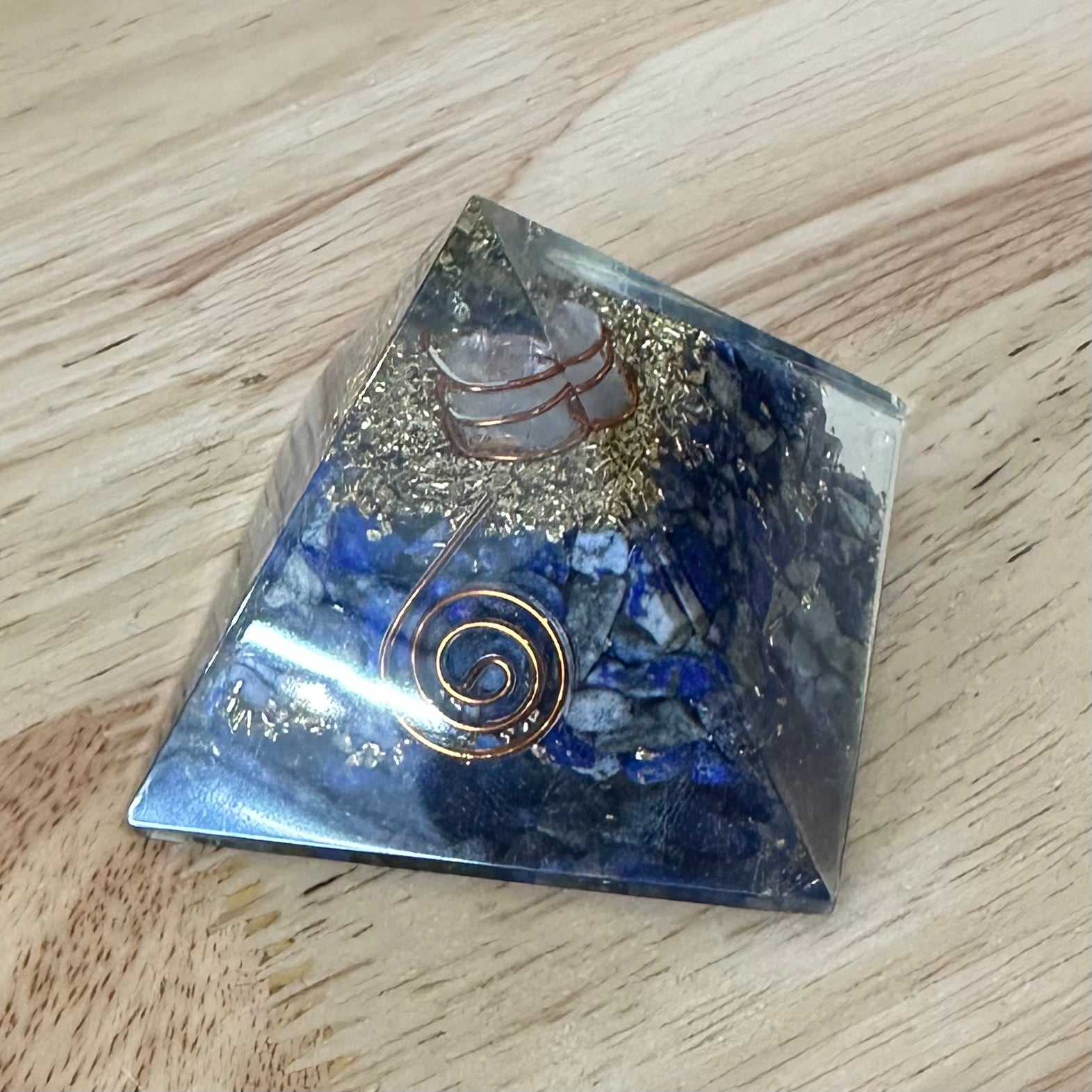 Lapis Lazuli Orgonite Pyramid 5.5cm