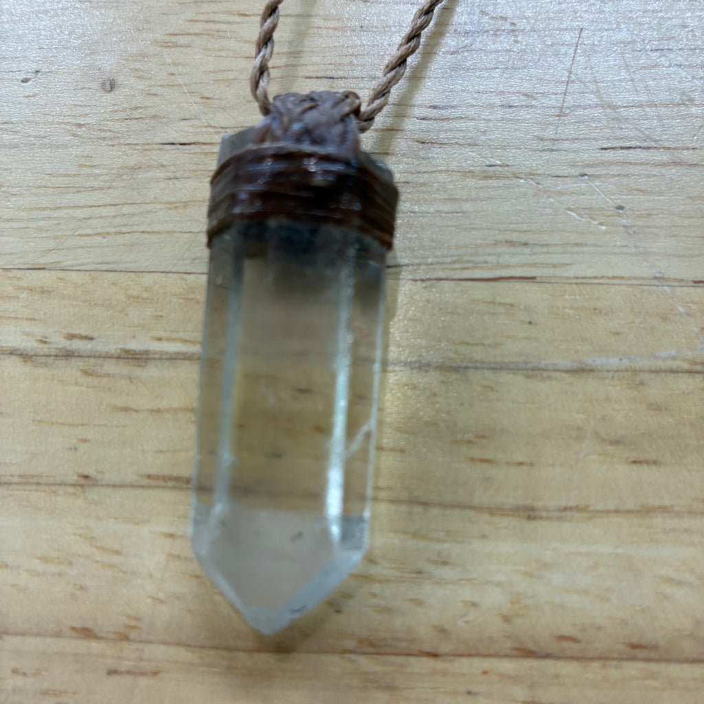 Citrine Leather Necklace - Abundance