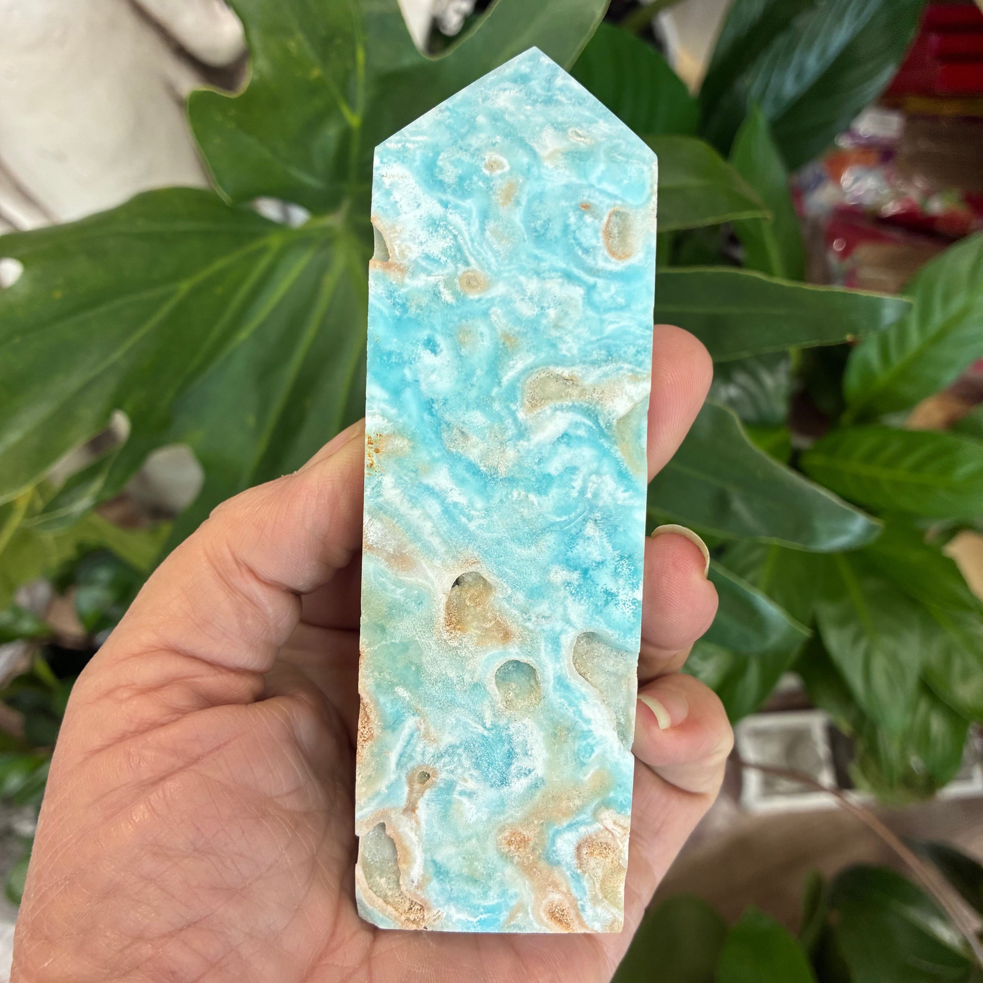 Caribbean Calcite Obelisk .300kg