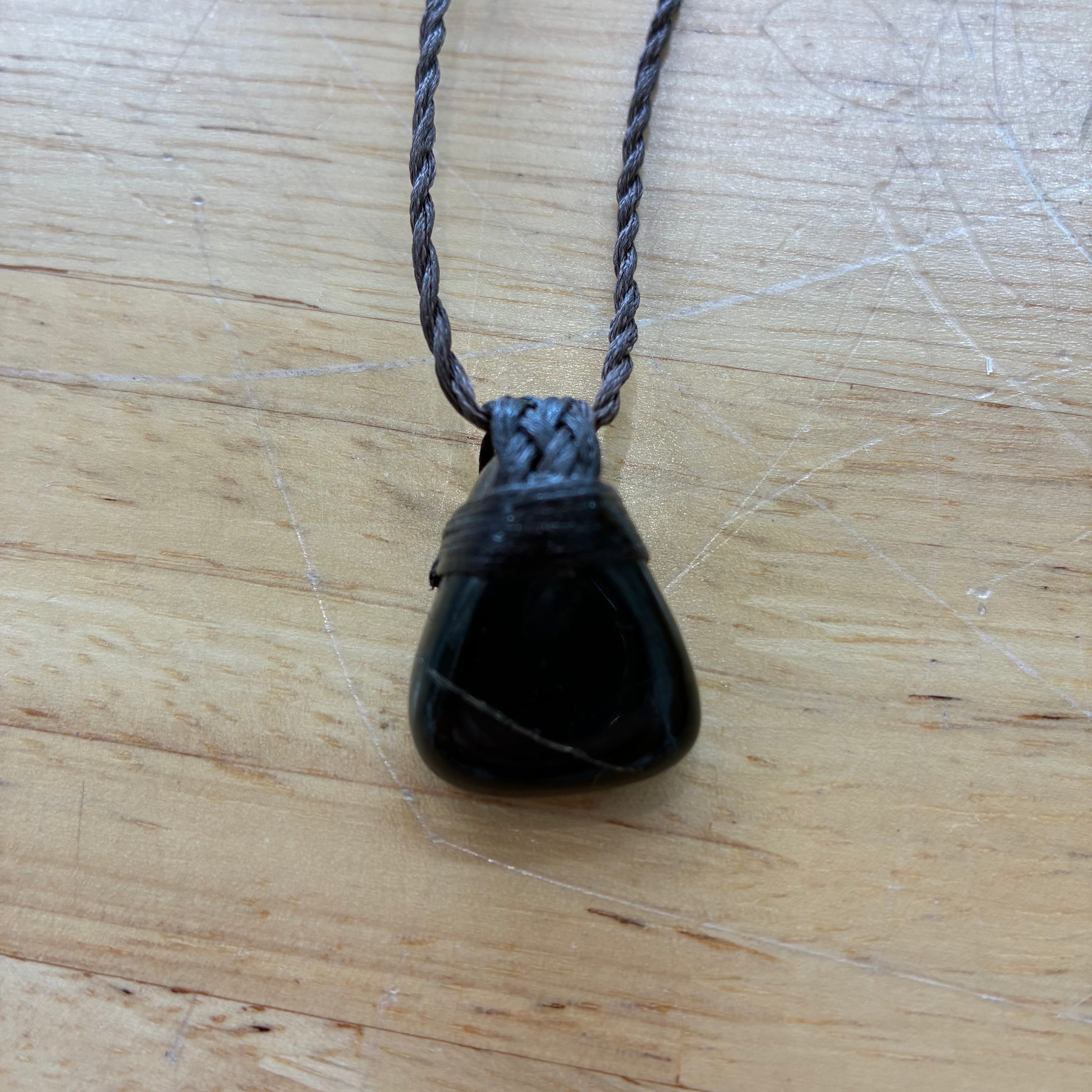 Shungite Leather Necklace - Purification