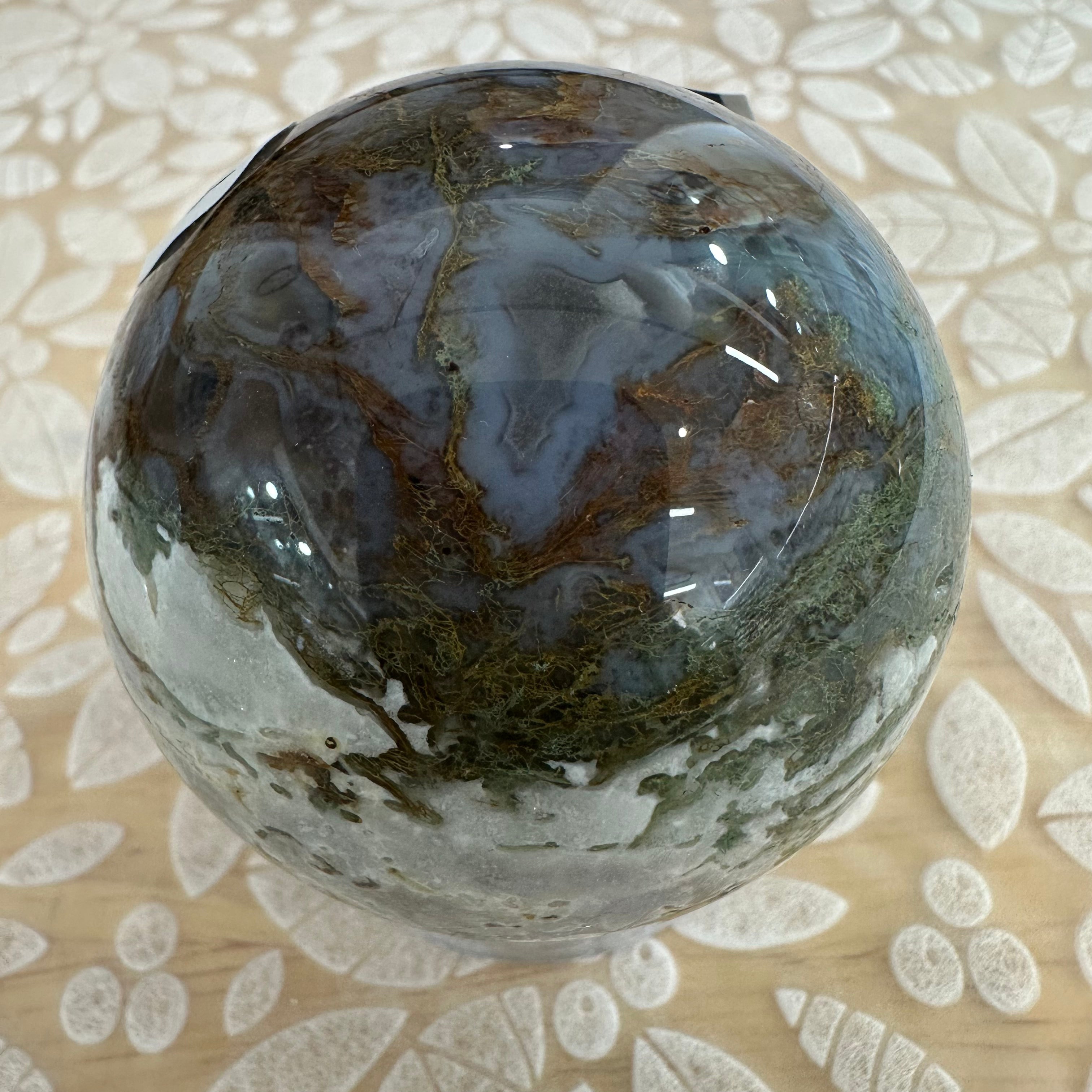 Moss Agate Sphere – 246g