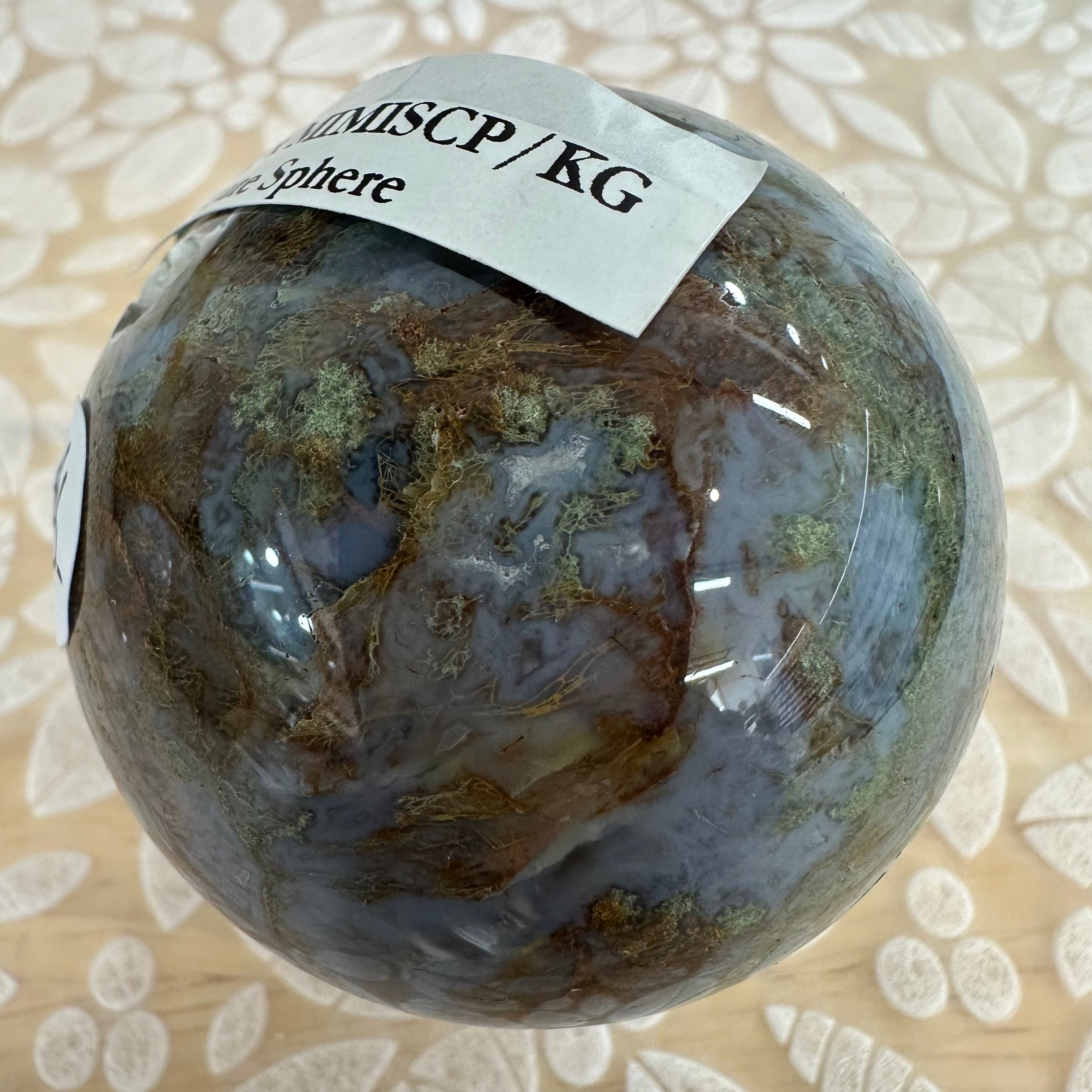 Moss Agate Sphere – 246g