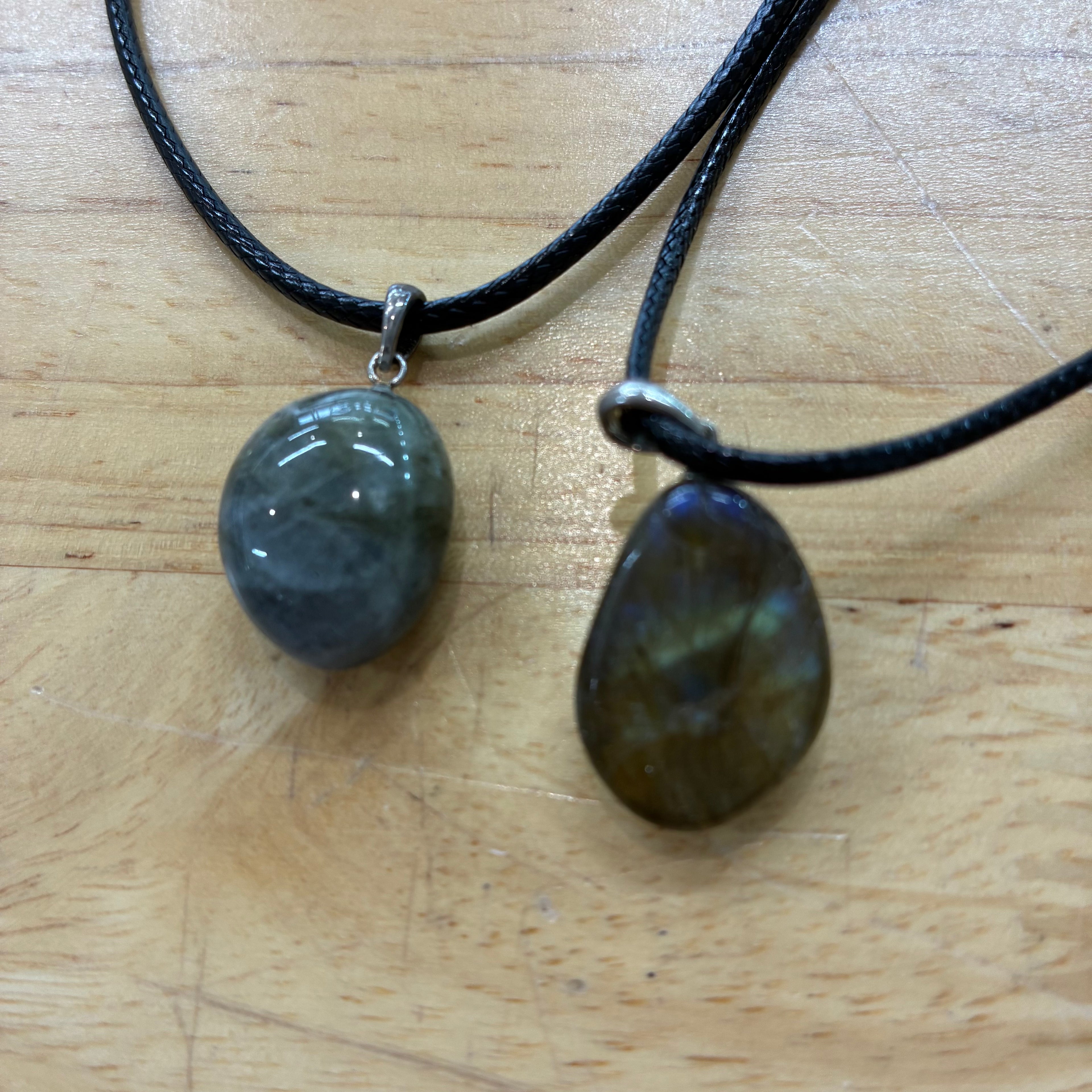 Labradorite Pendant 18-22mm with Sterling Silver Findings