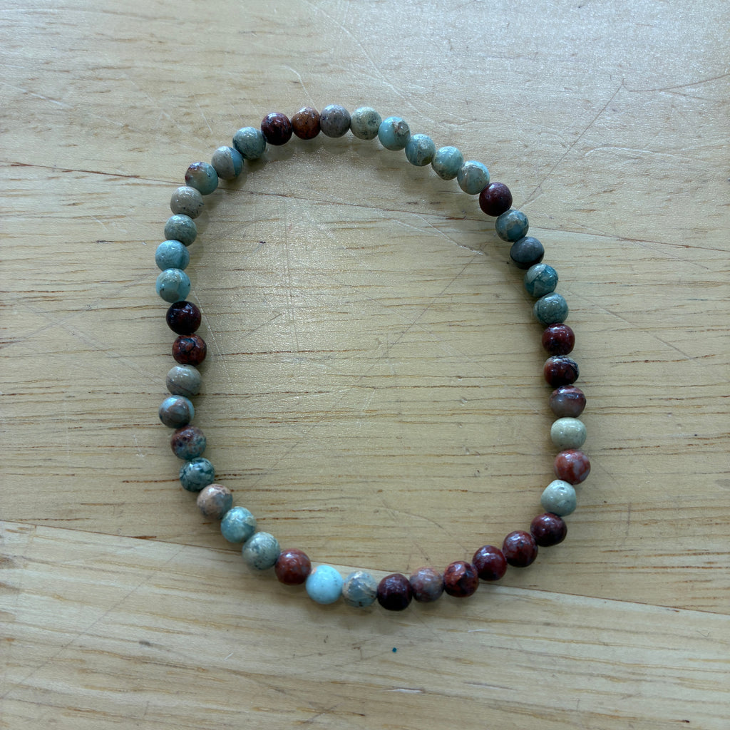 Aqua Terra Jasper 6mm Bead Bracelet