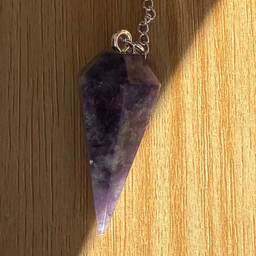 Lepidolite Pendulum