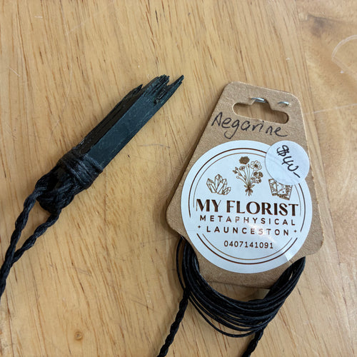 Aegirine Leather Necklace - Protection