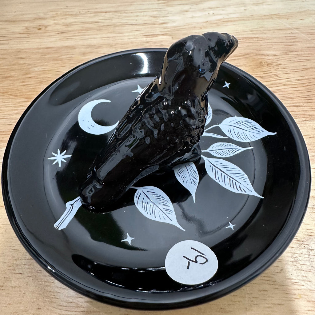 Ceramic Trinket Dish – Mystic Raven