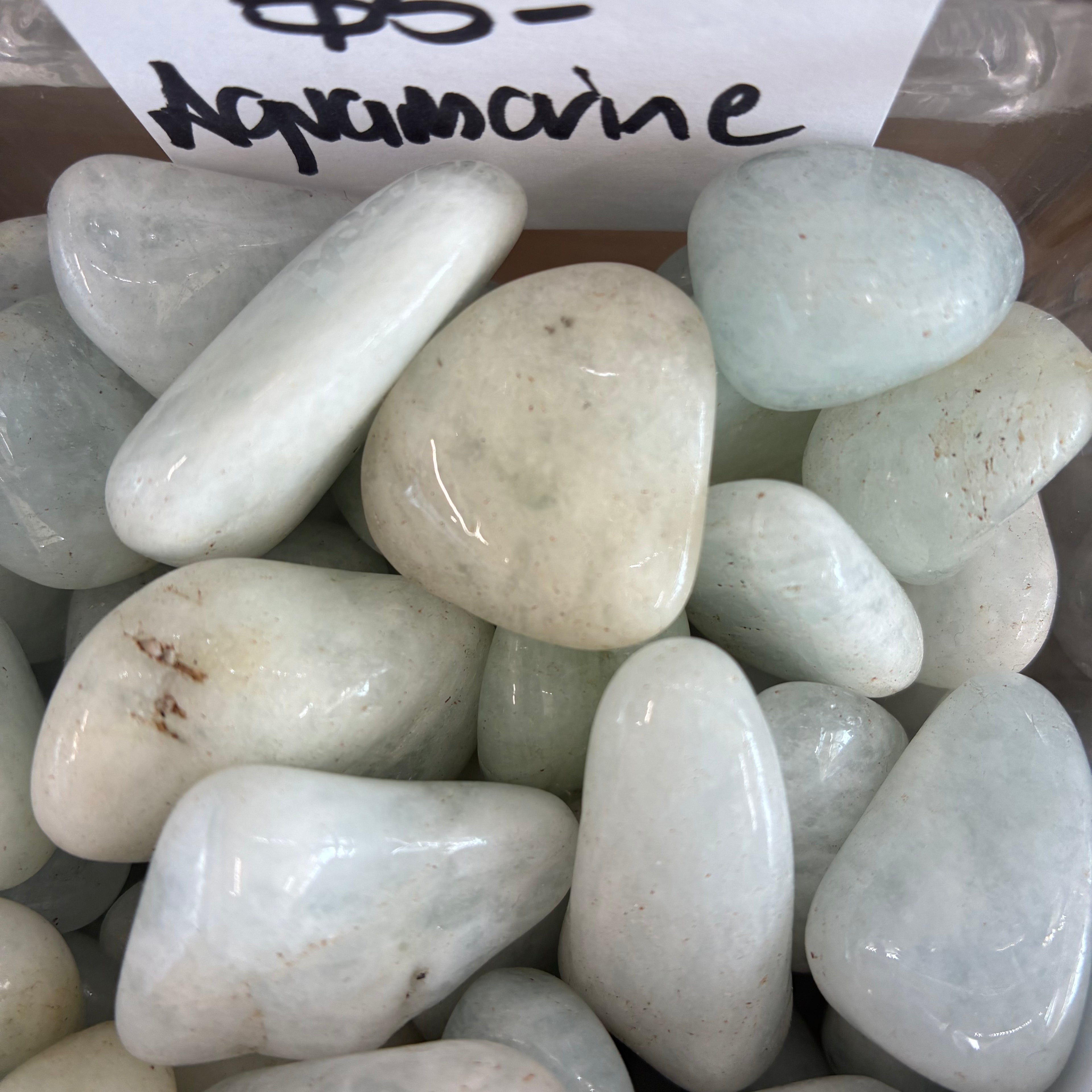 Aquamarine (Beryl)Tumble Stones