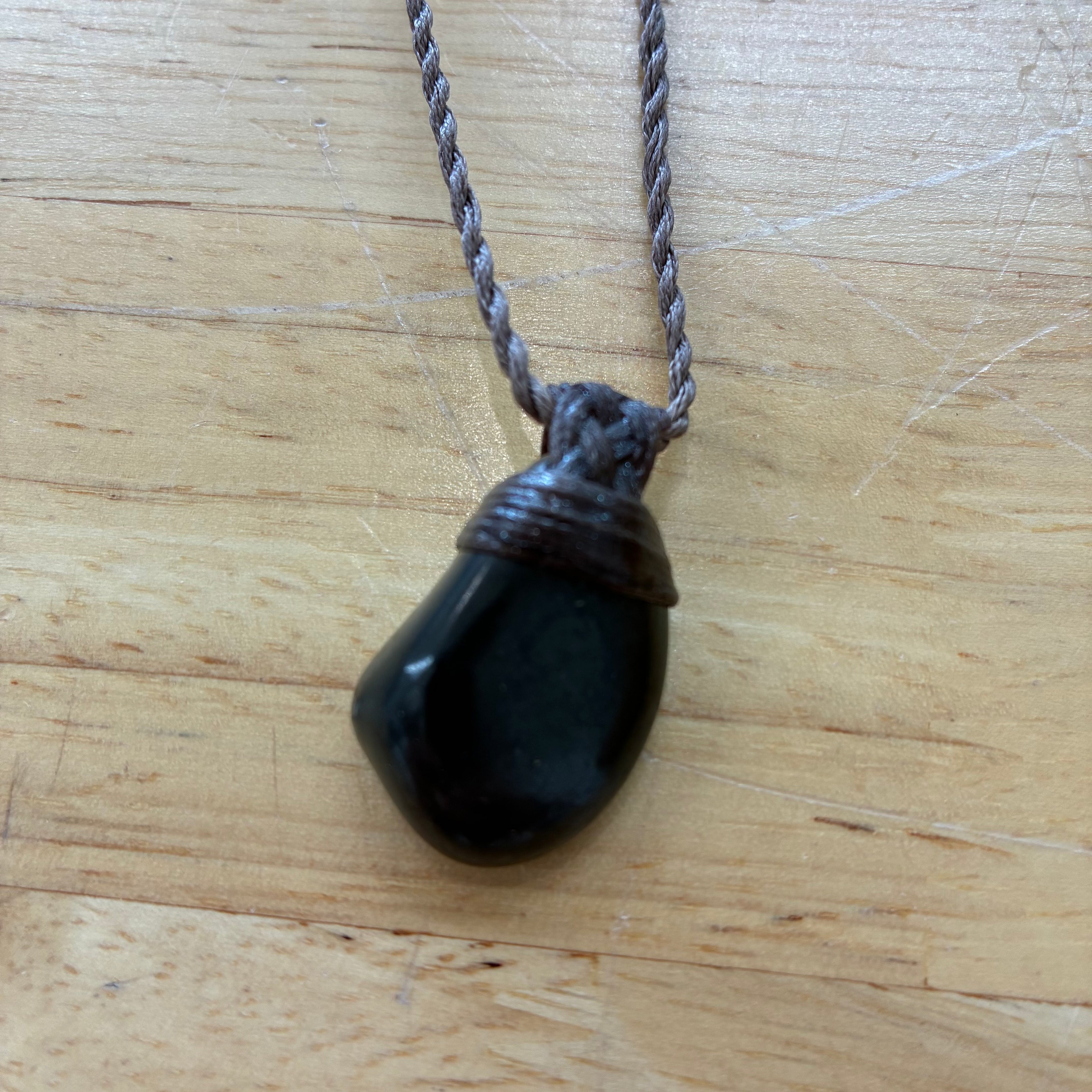Shungite Leather Necklace - Purification