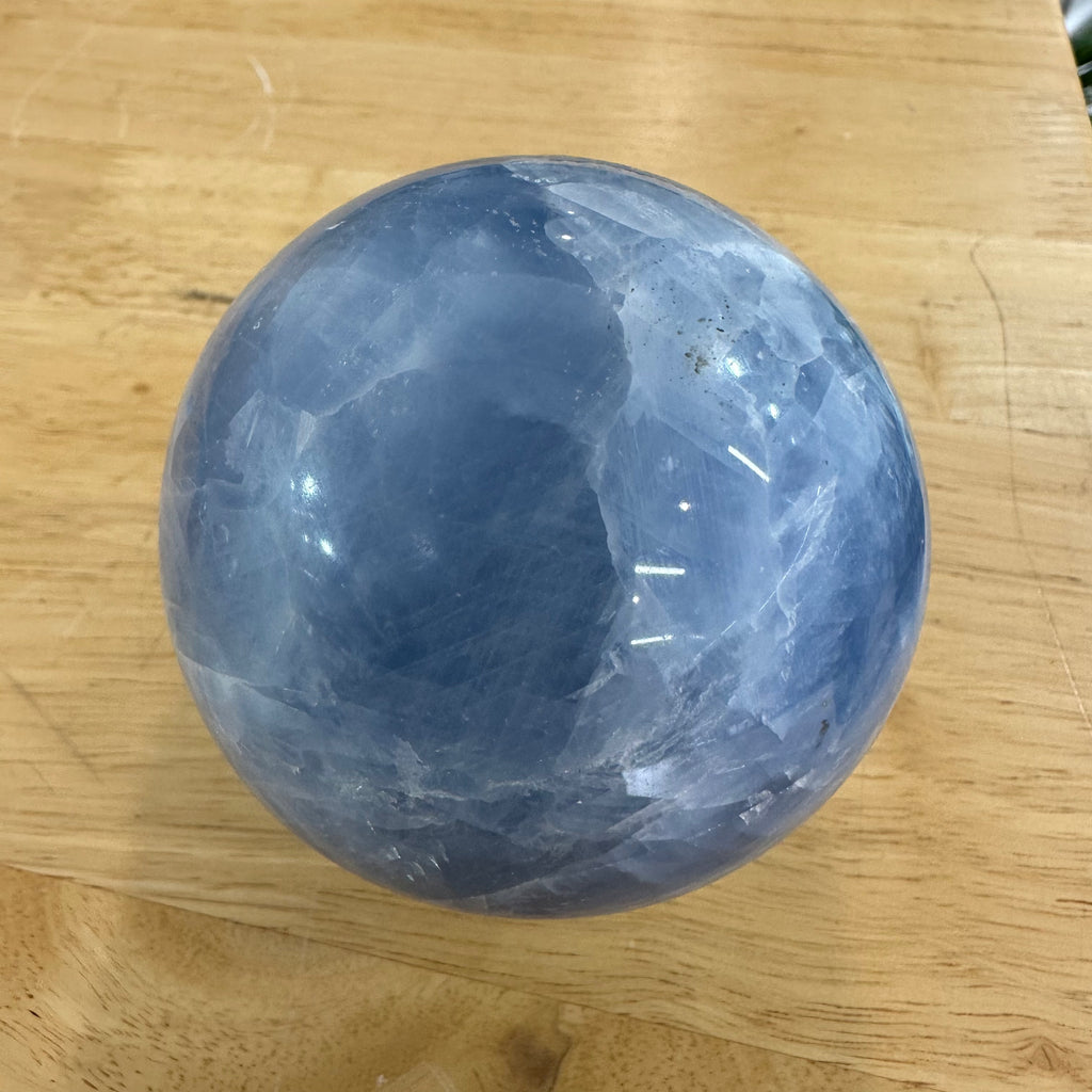 Blue Calcite Sphere – 7.5cm