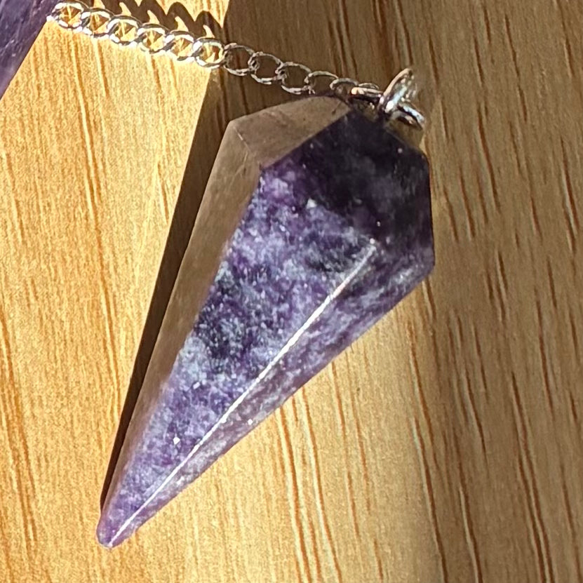 Lepidolite Pendulum