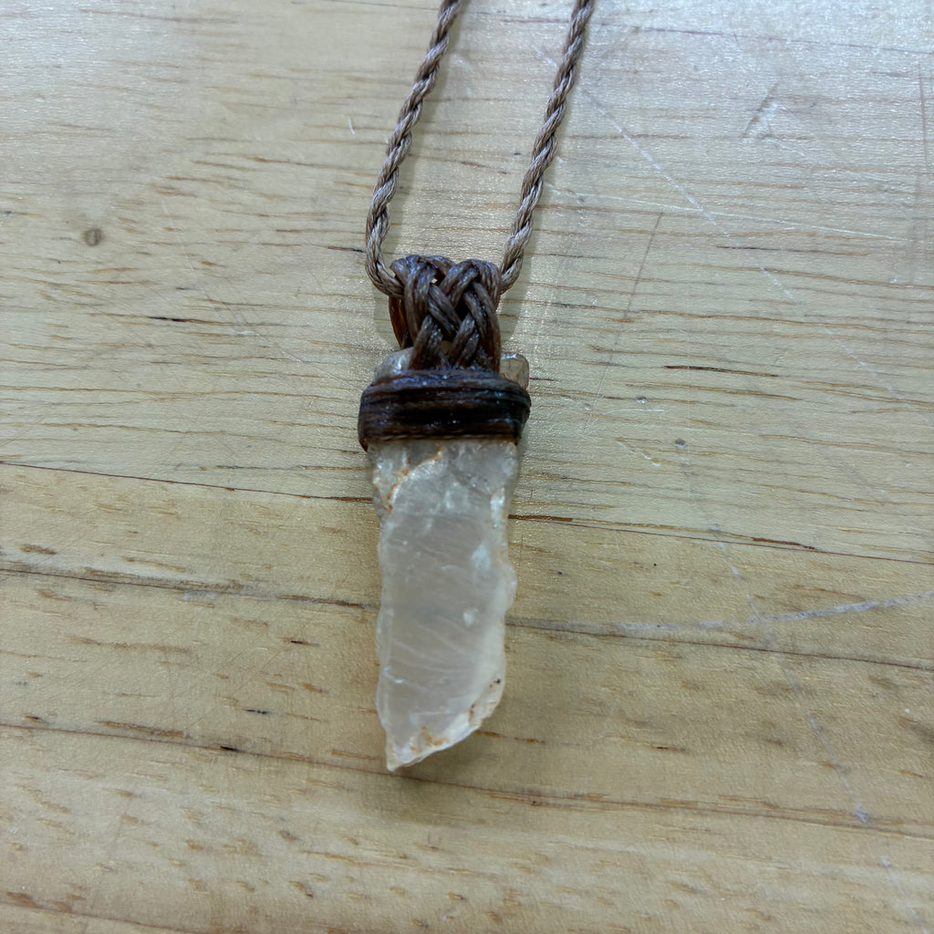 Petalite Leather Necklace – Calm, Clarity & Gentle Spiritual Support