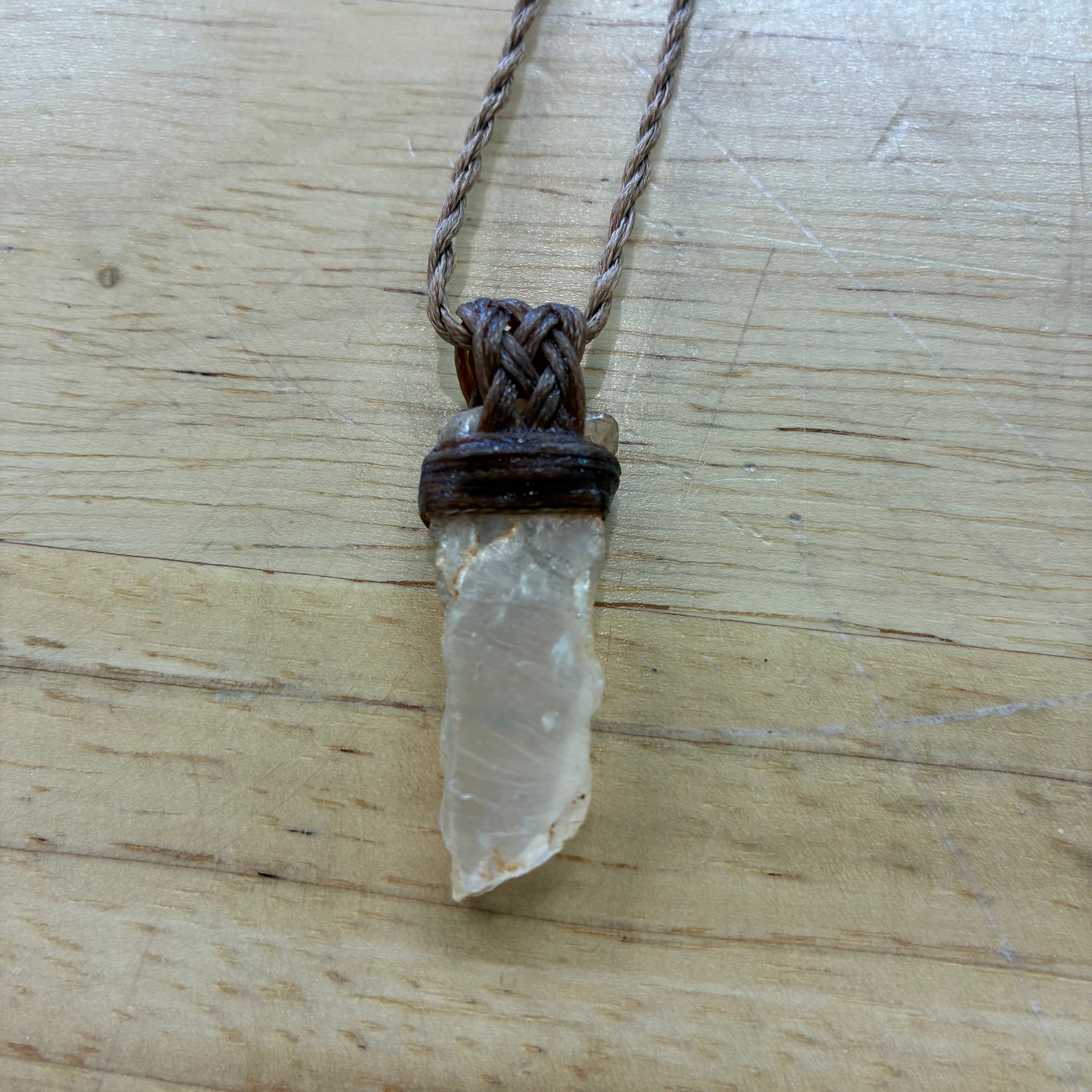 Petalite Leather Necklace – Calm, Clarity & Gentle Spiritual Support