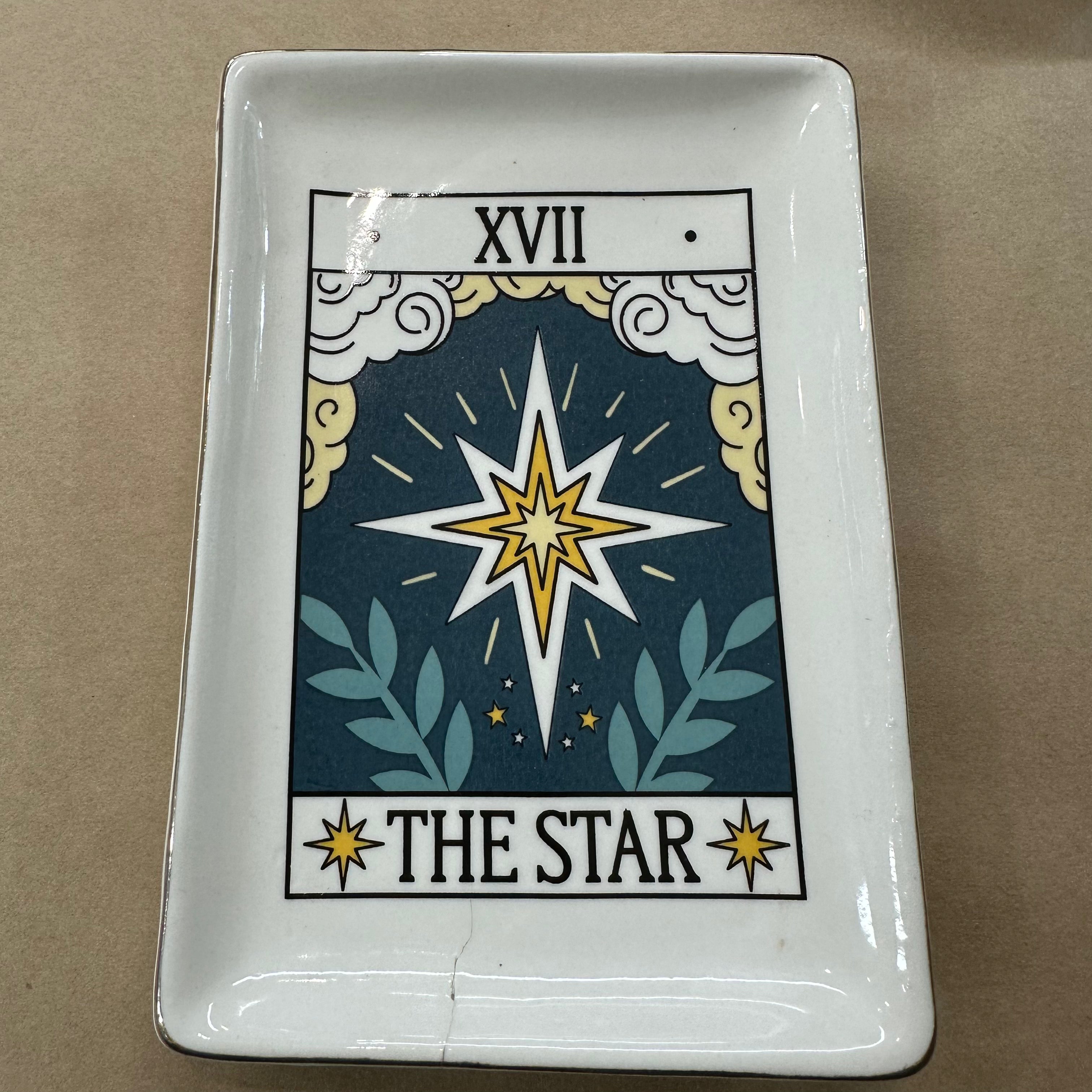 星形 - 陶瓷塔罗牌饰品碟