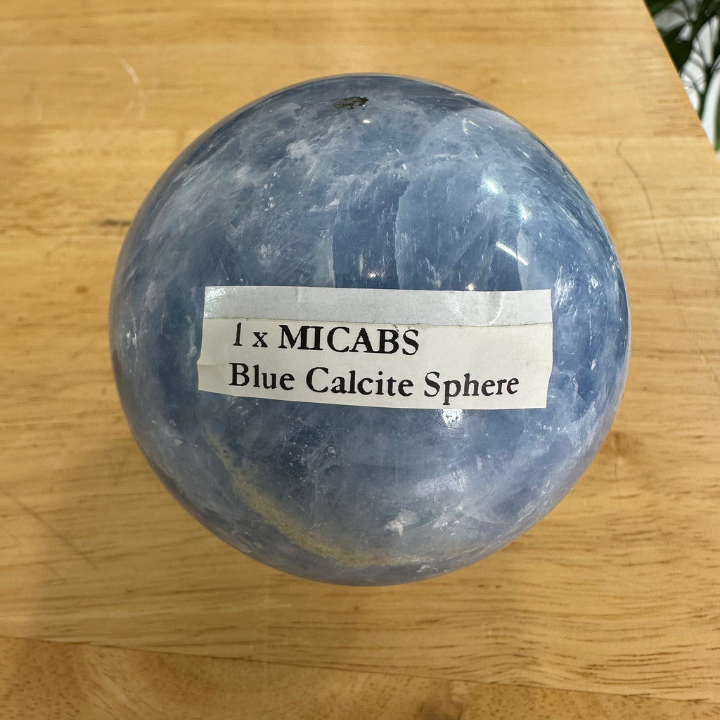 Blue Calcite Sphere – 7.5cm