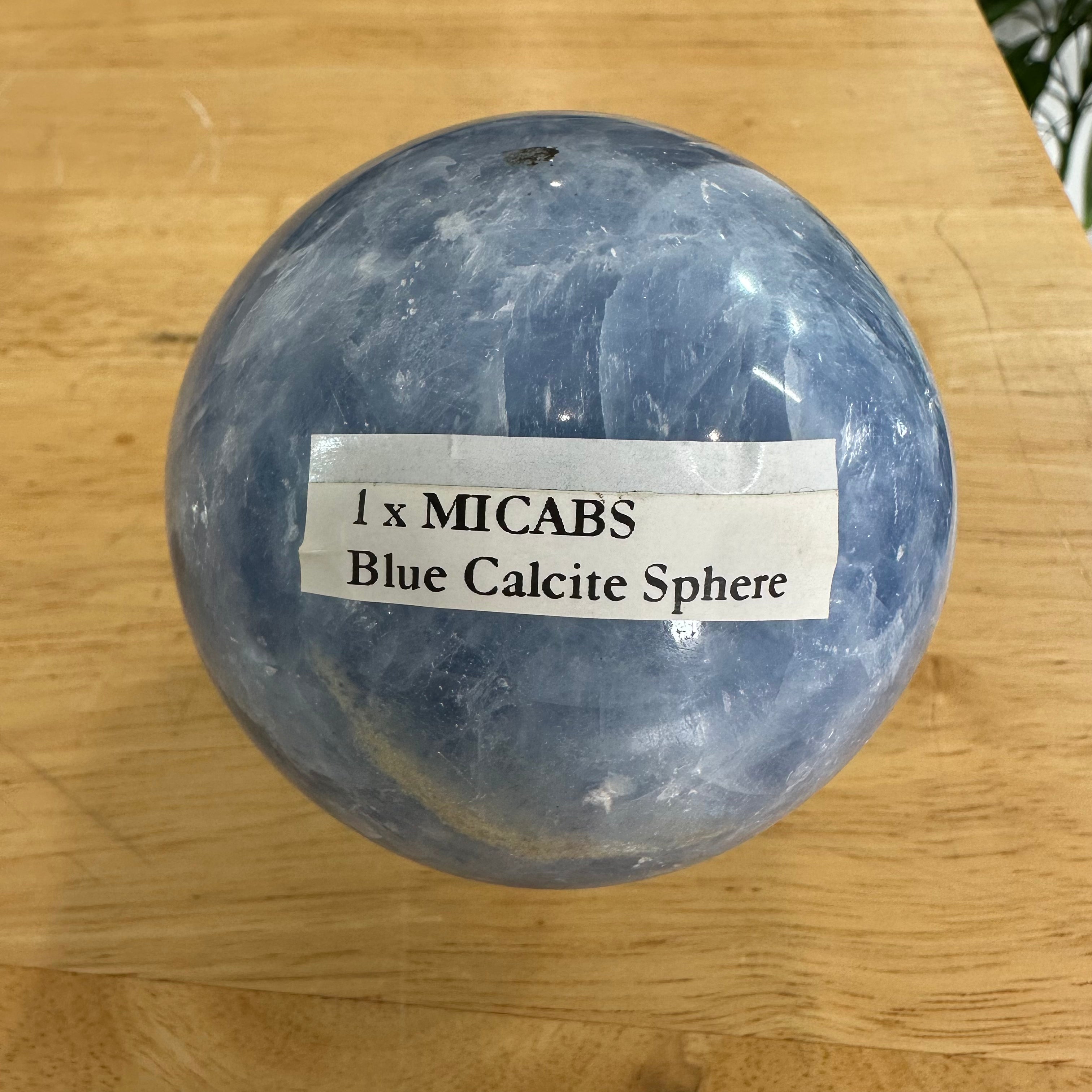 Blue Calcite Sphere – 7.5cm
