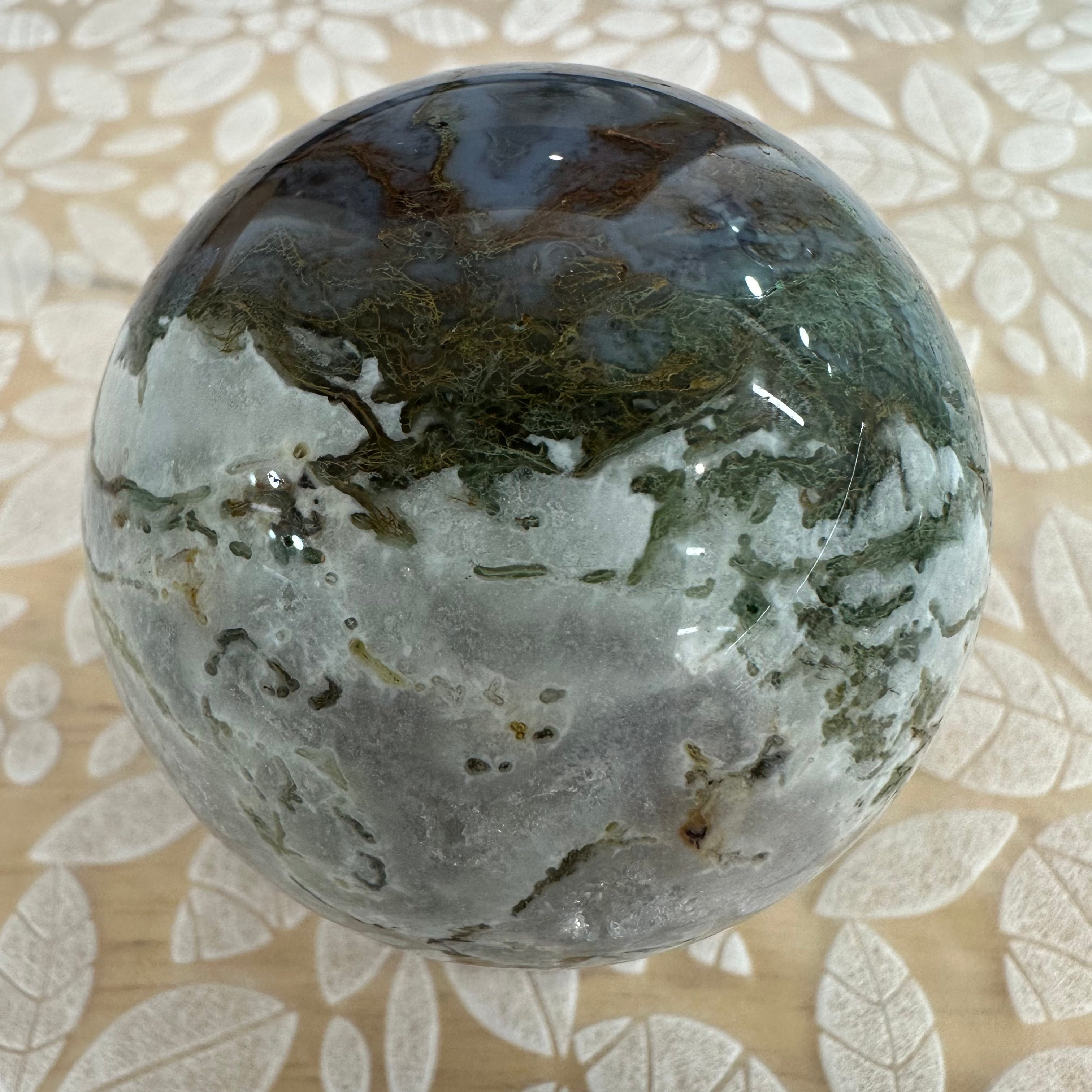 Moss Agate Sphere – 246g