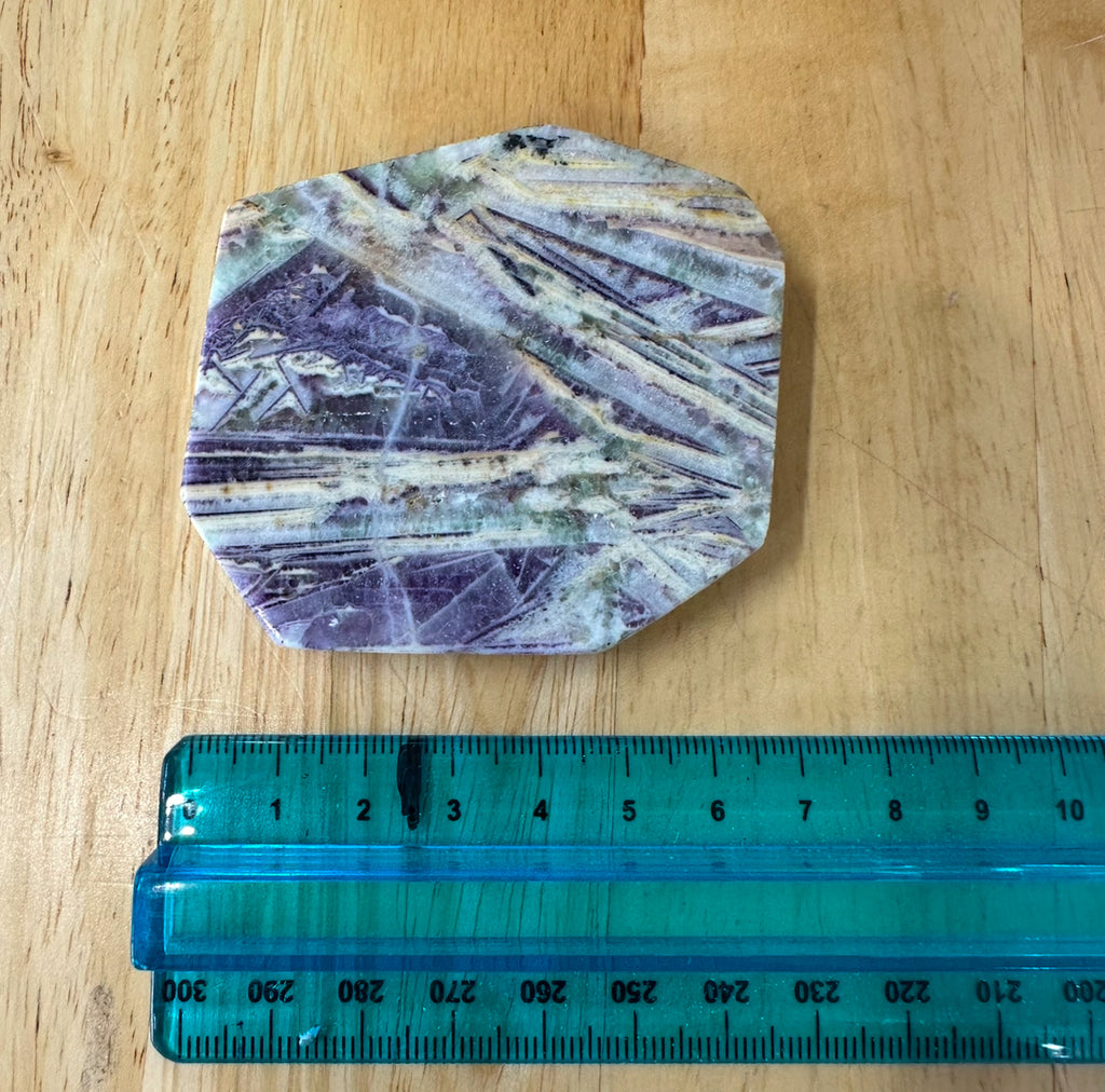 Flower Fluorite Polished Slice