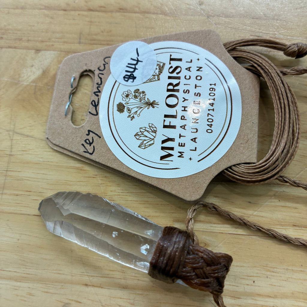 Key Lemurian Leather Necklace - Inner Wisdom