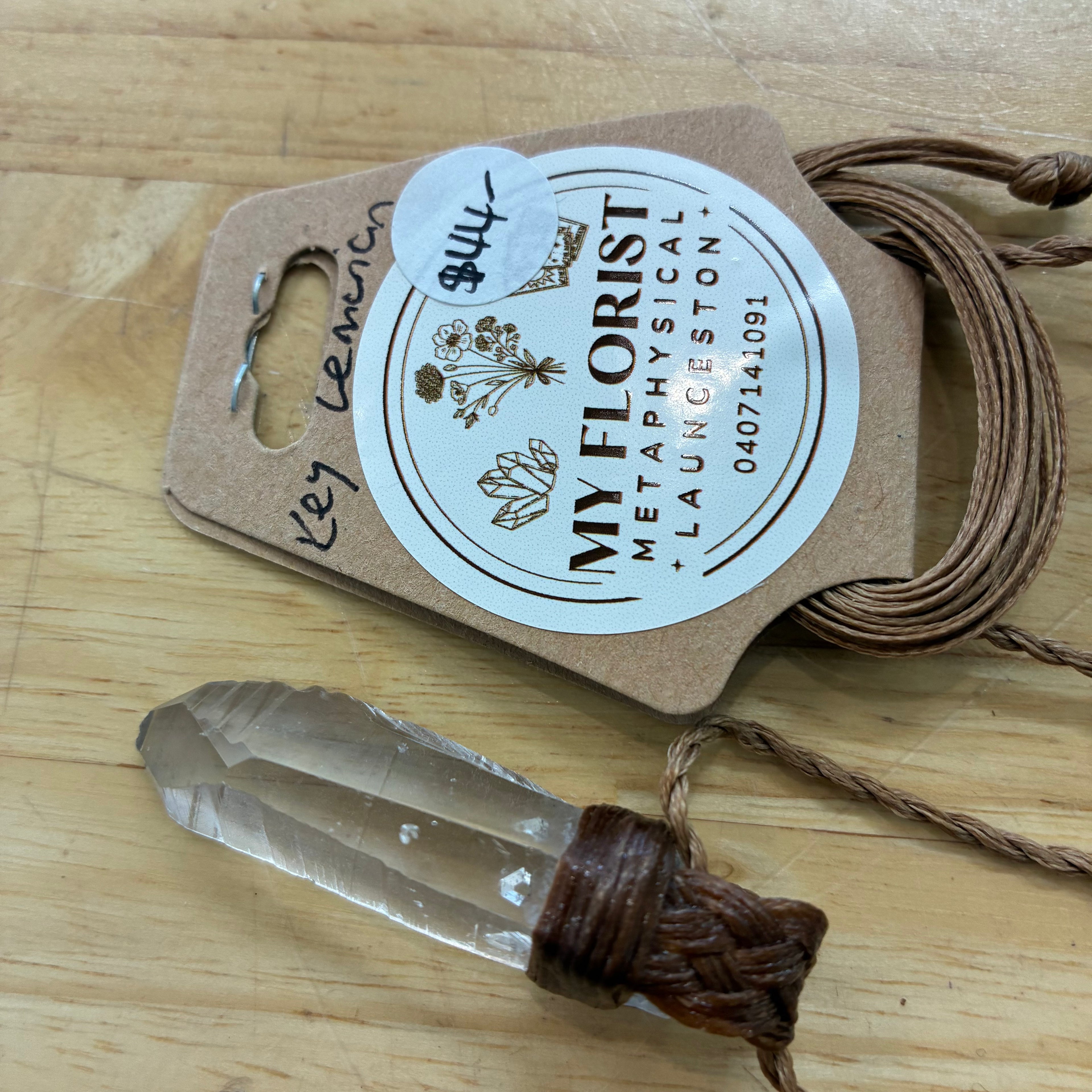 Key Lemurian Leather Necklace - Inner Wisdom