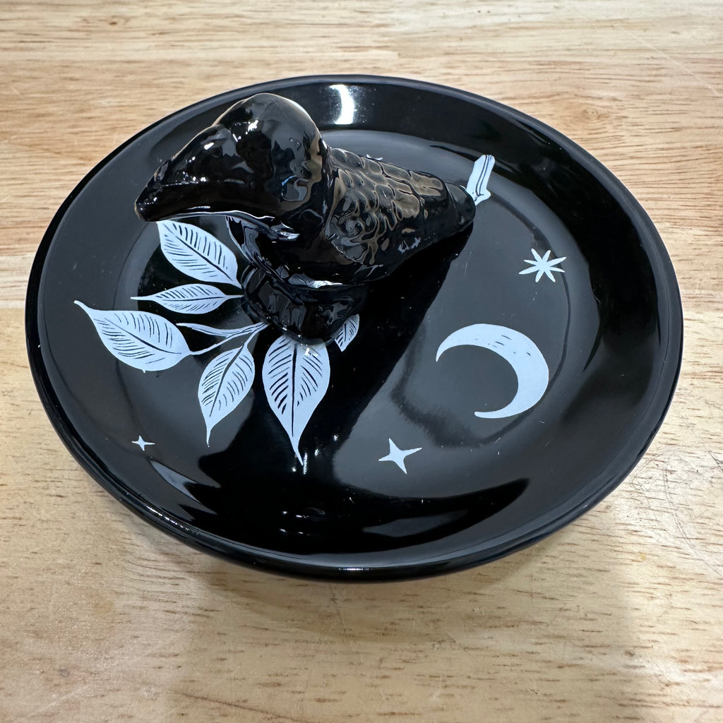 Ceramic Trinket Dish – Mystic Raven