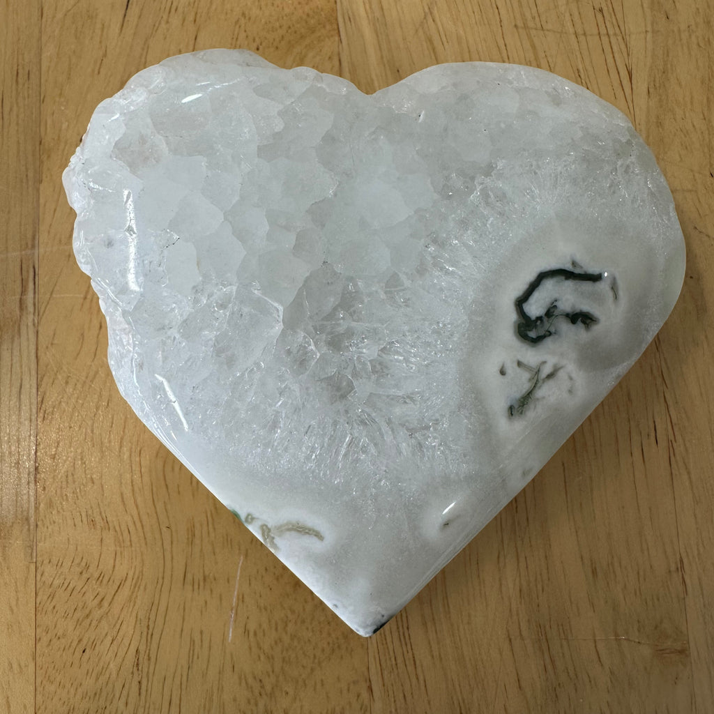 Green Dendritic (Tree Agate) Heart – 230g