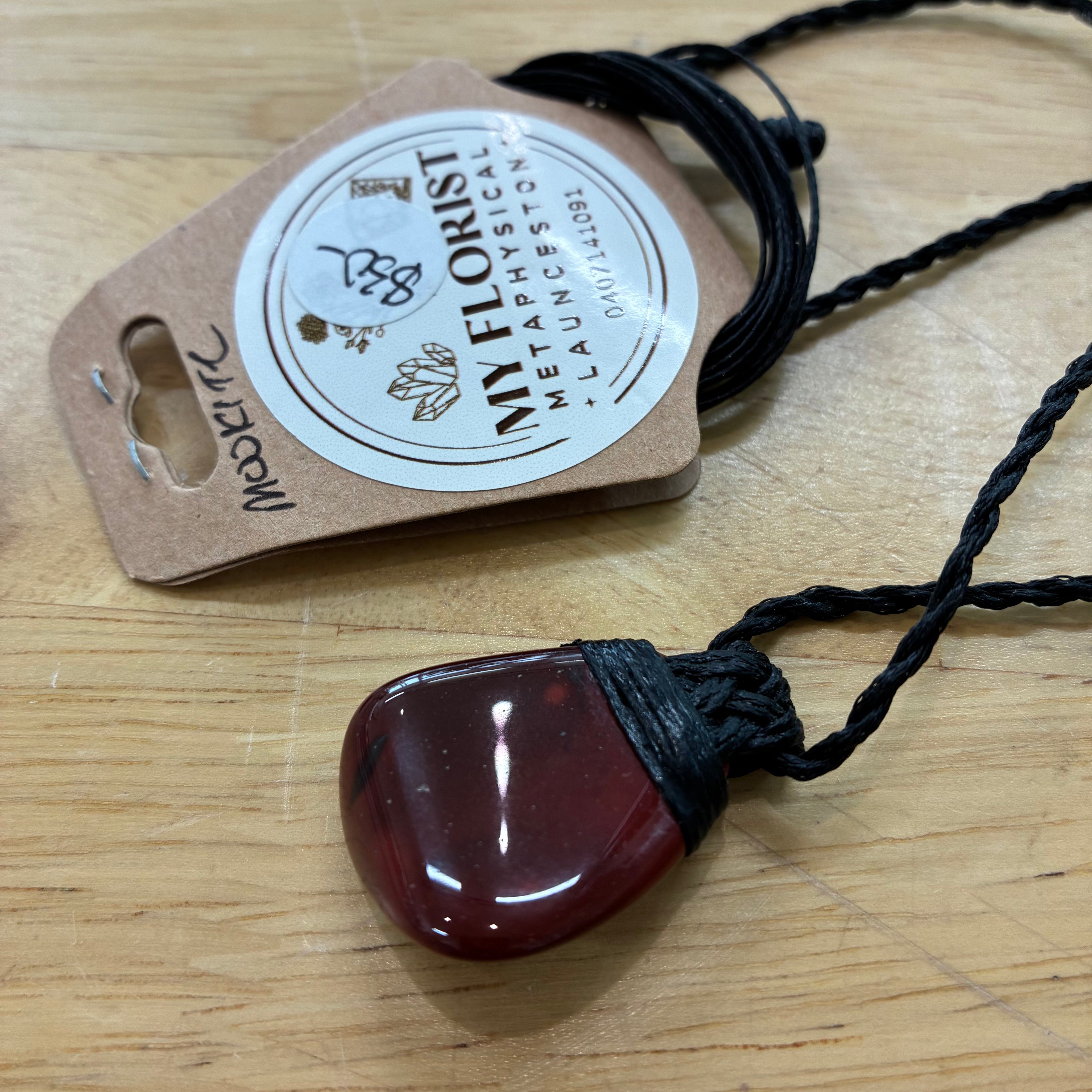 Mookaite Leather Necklace - Vitality