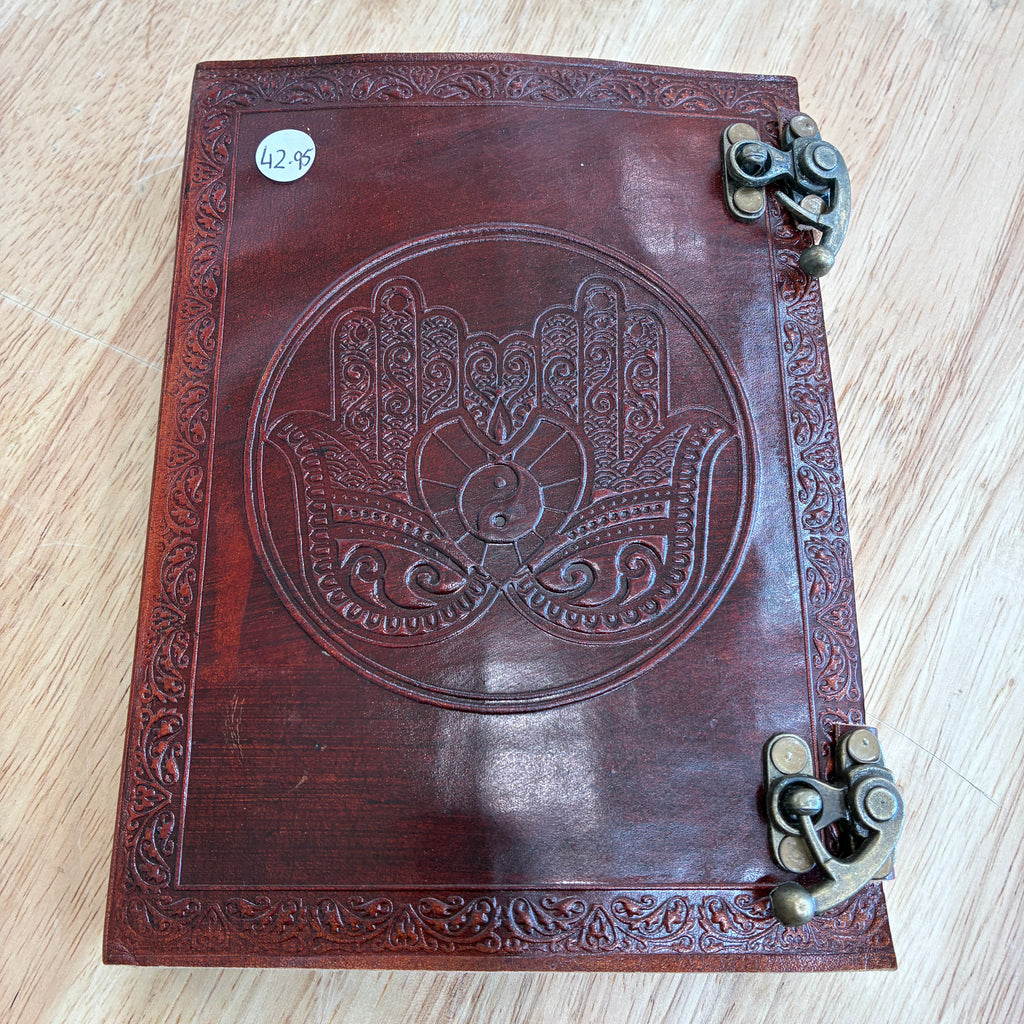 Healing Hands - Leather Journal with Clasps