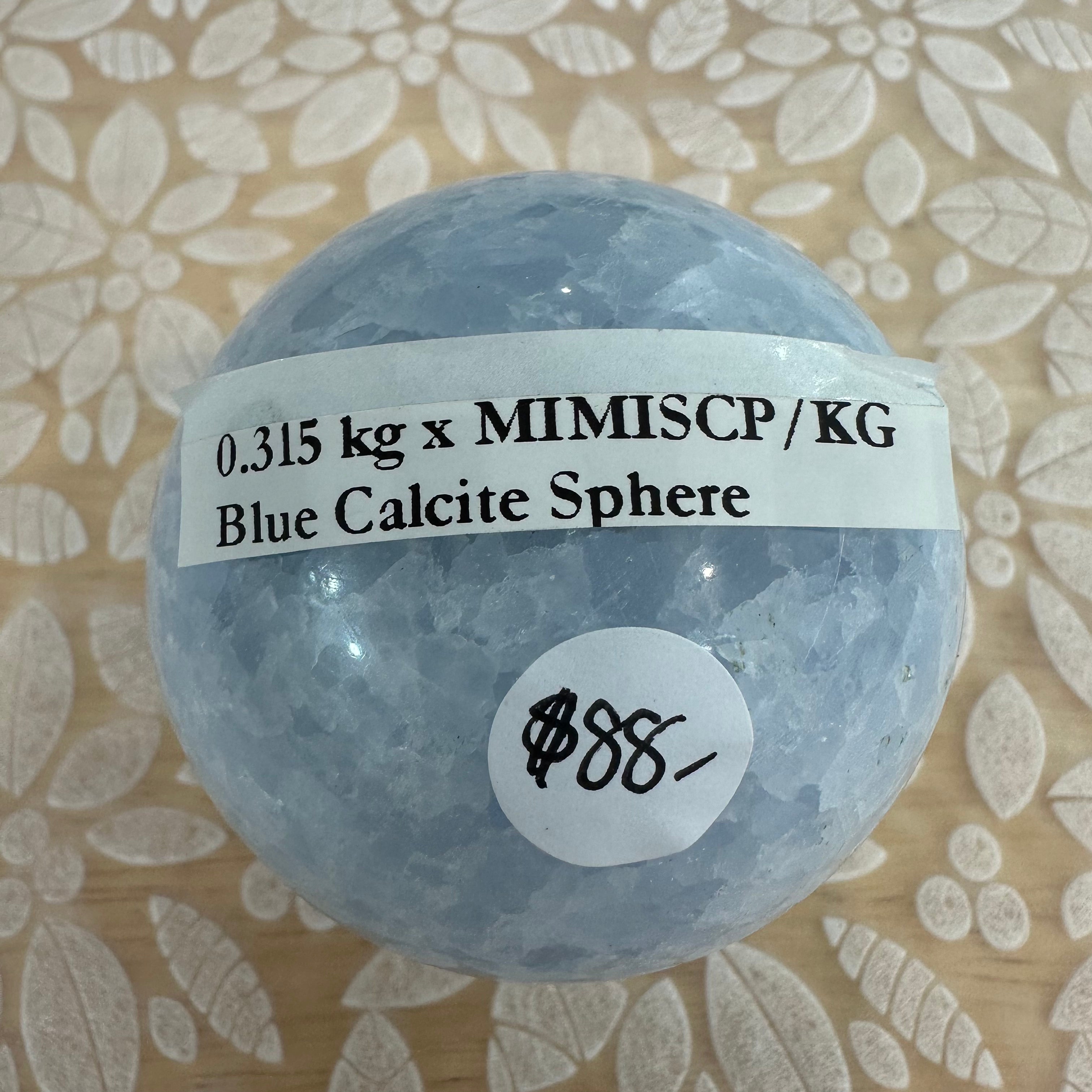 Blue Calcite Sphere – 315g