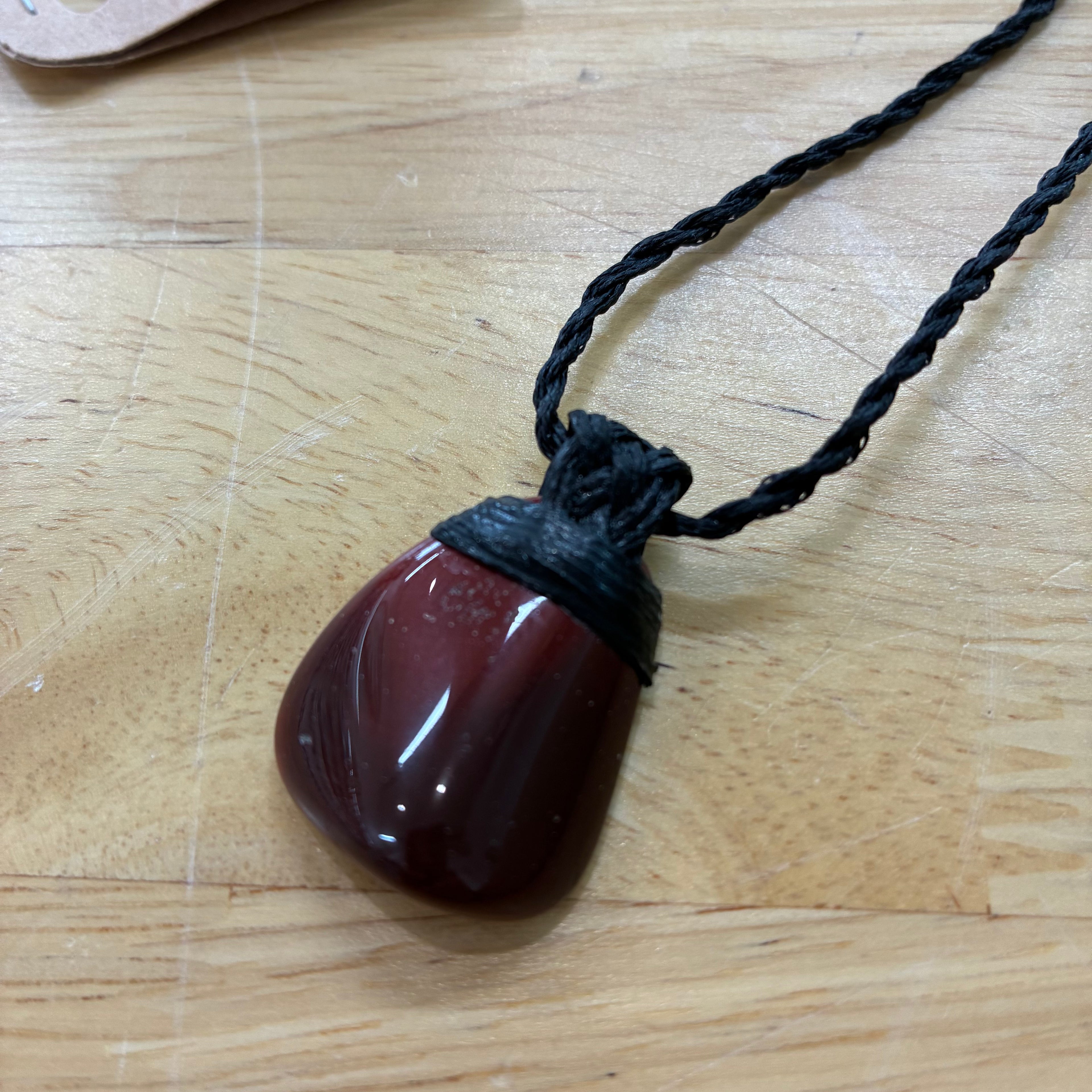 Mookaite Leather Necklace - Vitality