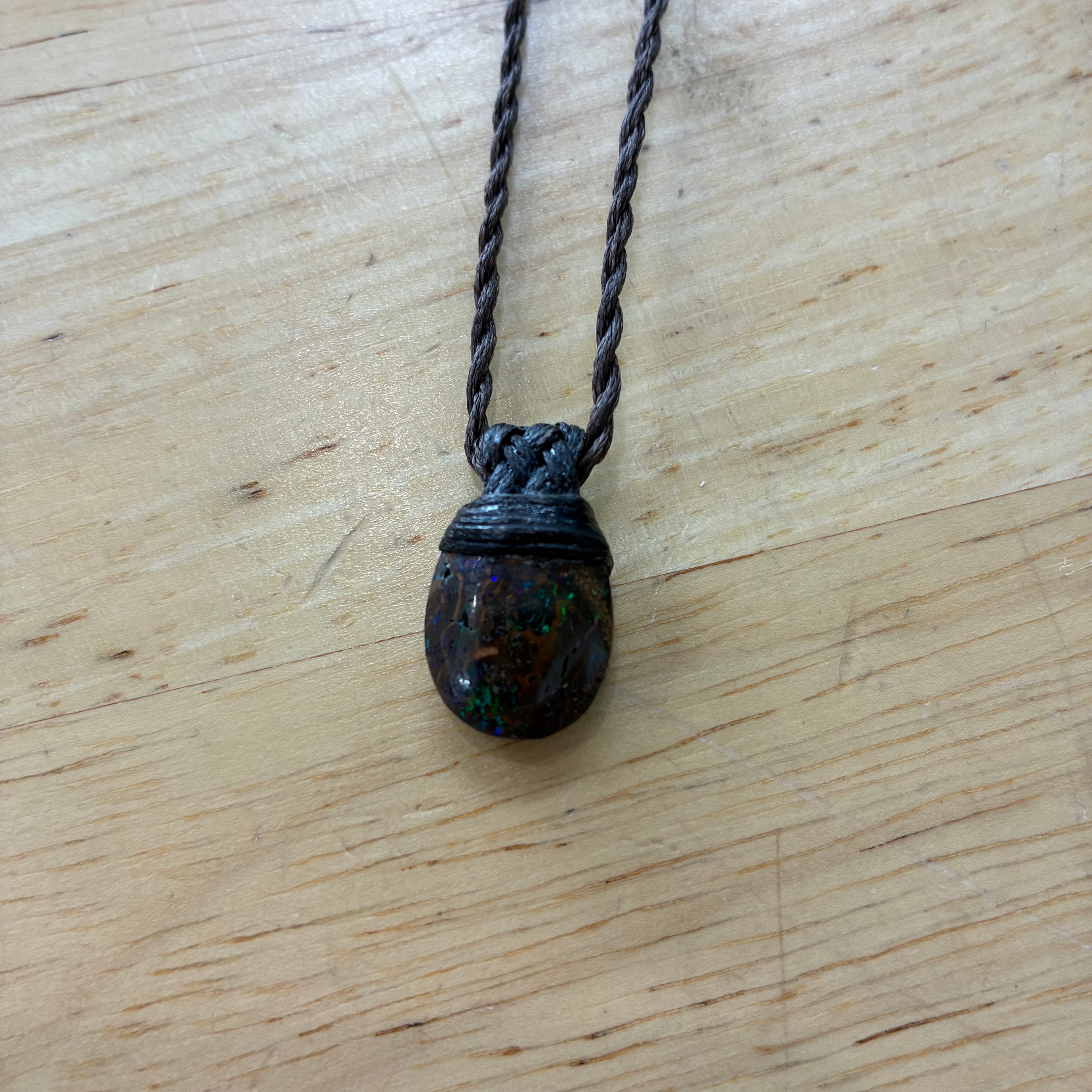 Opal Leather Necklace - Inspiration