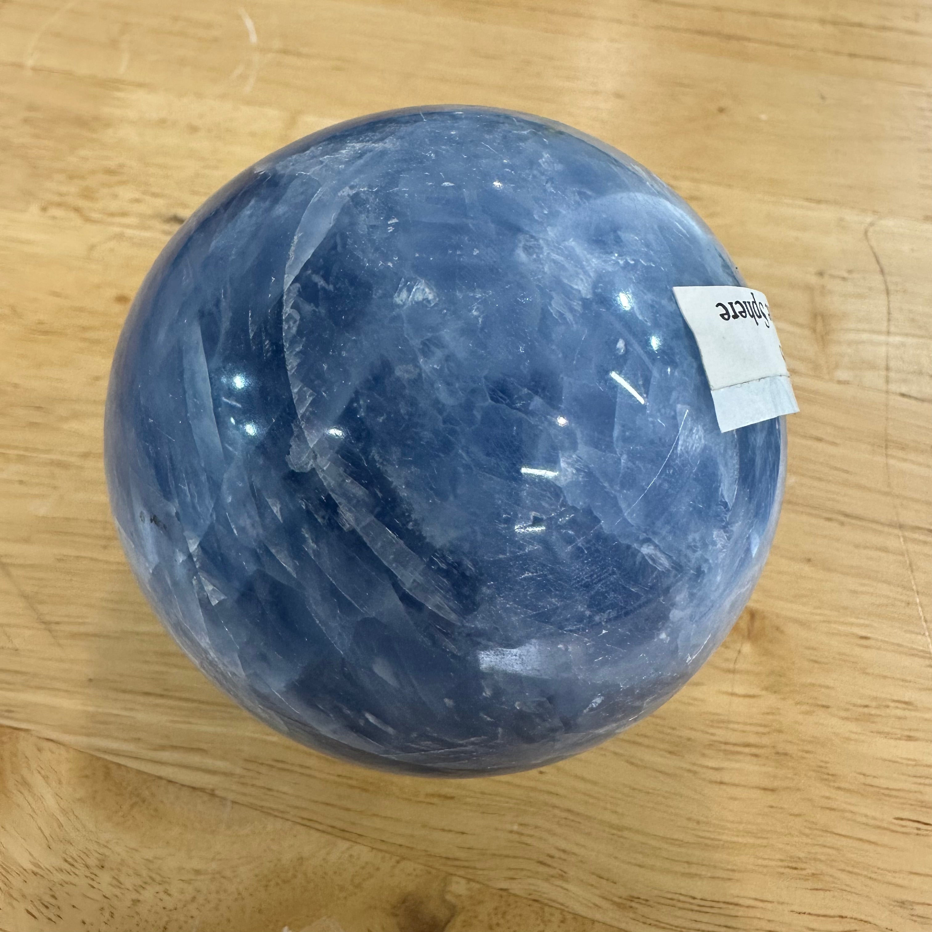 Blue Calcite Sphere – 7.5cm
