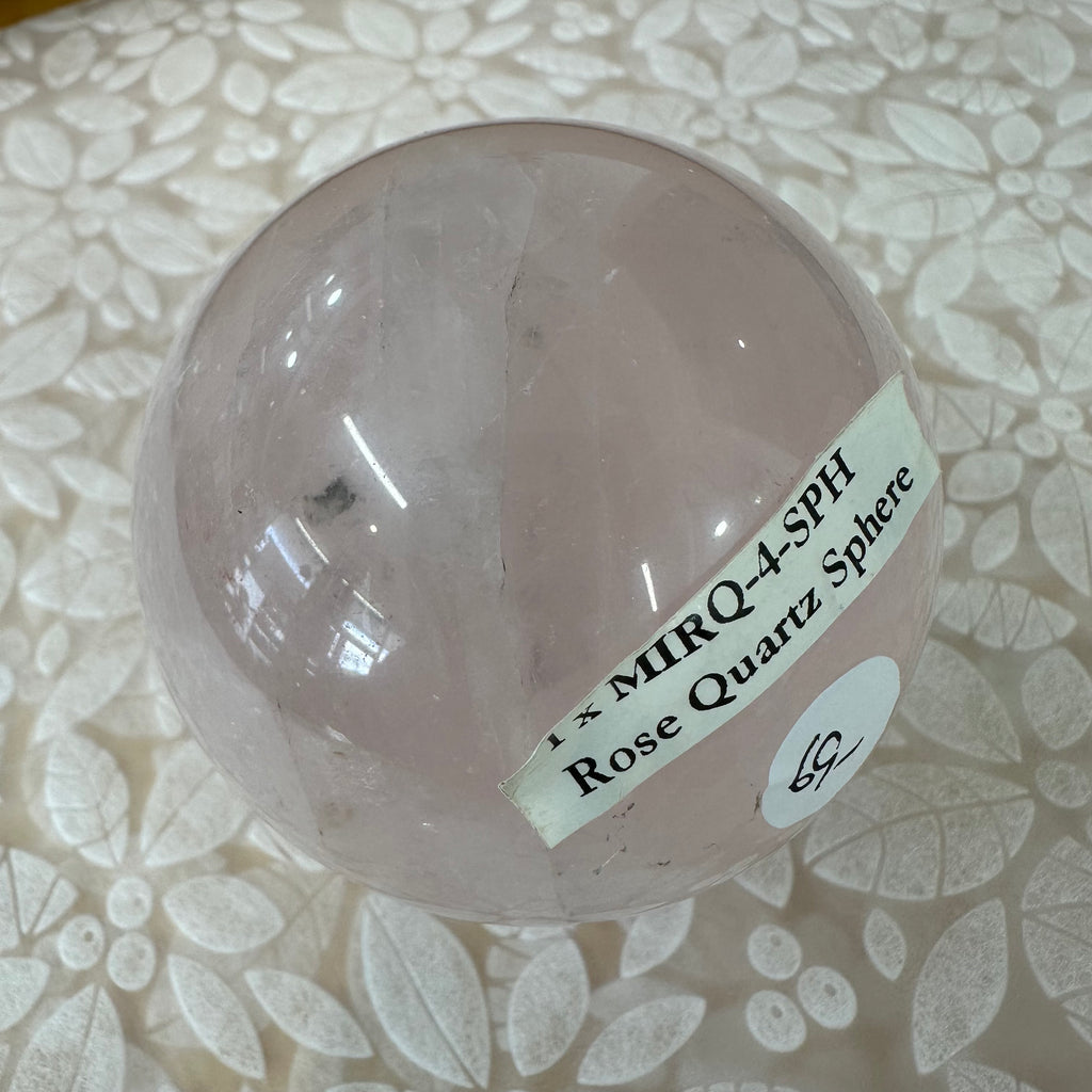 Rose Quartz Sphere – 7cm