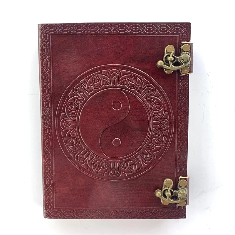 Yin Yang - Leather Journal with Clasps