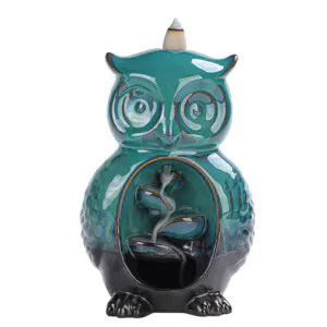 Owl Ceramic Backflow Cone Burner