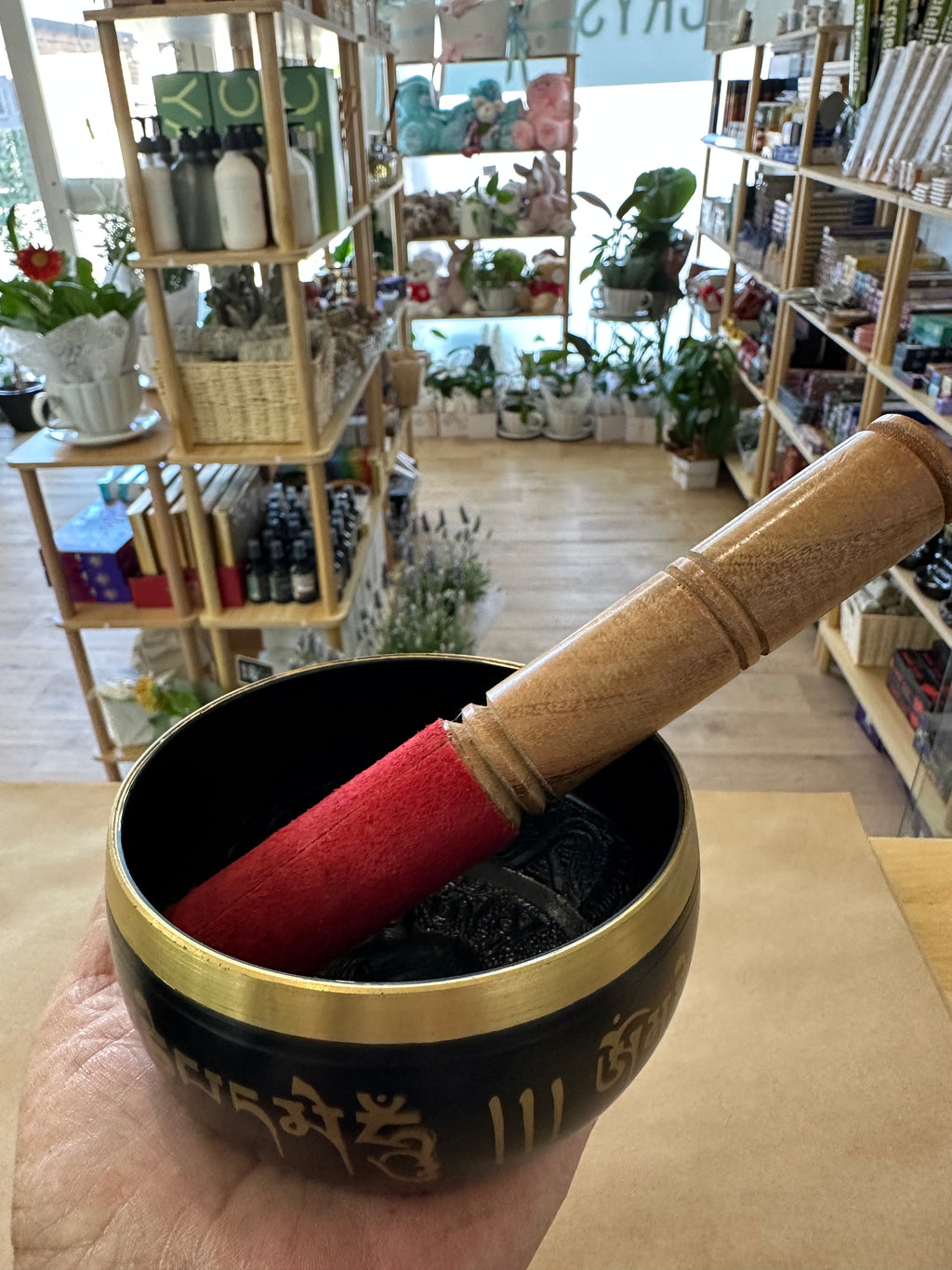 黄铜颂钵 13厘米 沙色