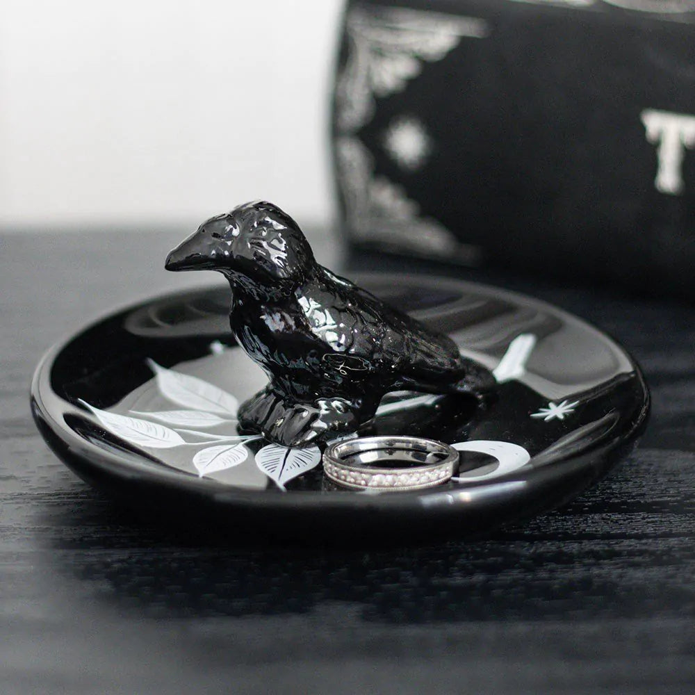 Ceramic Trinket Dish – Mystic Raven