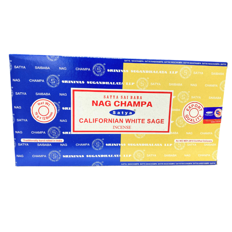 Dual Nag Champa California White Sage Incense Sticks