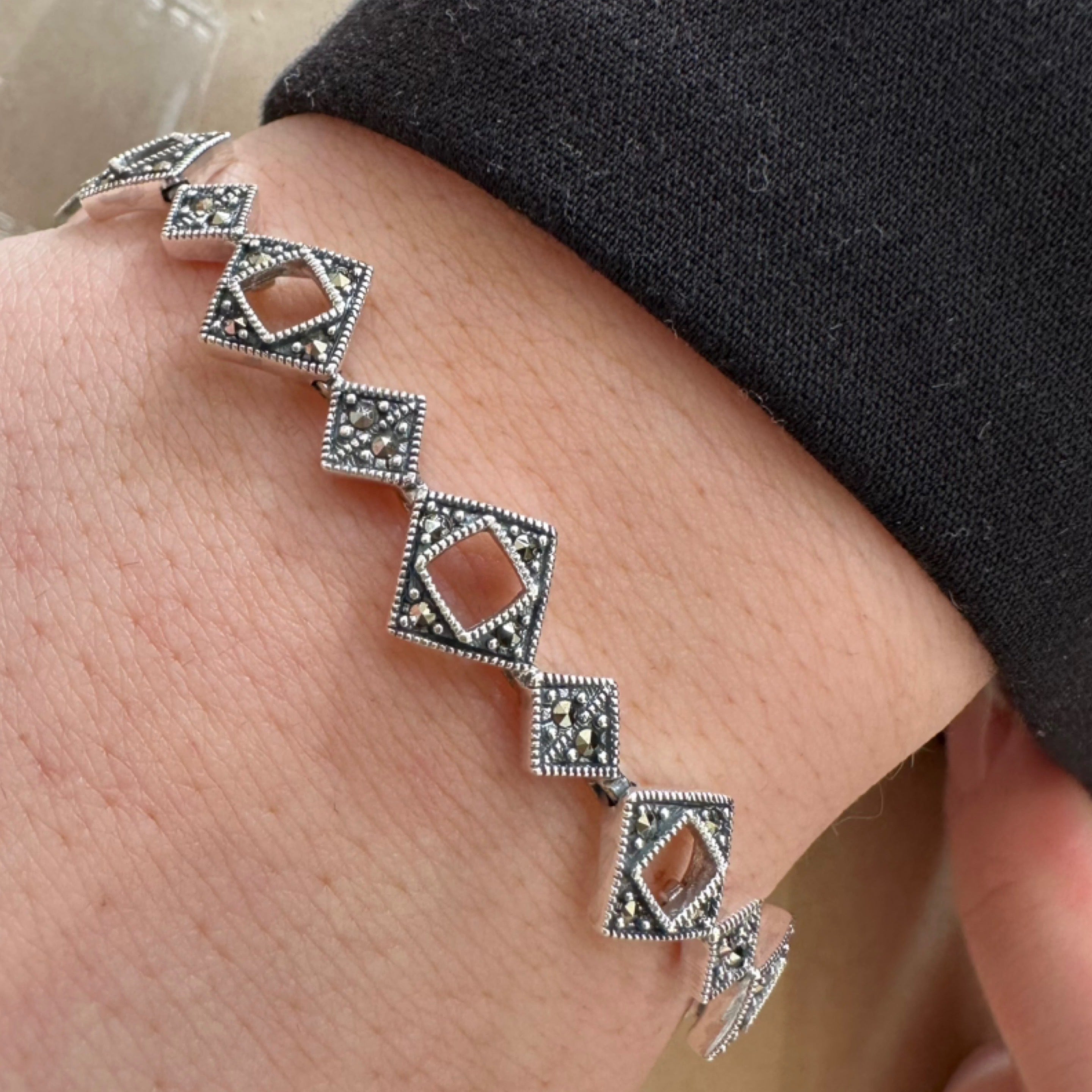 Marcasite Link Bracelet