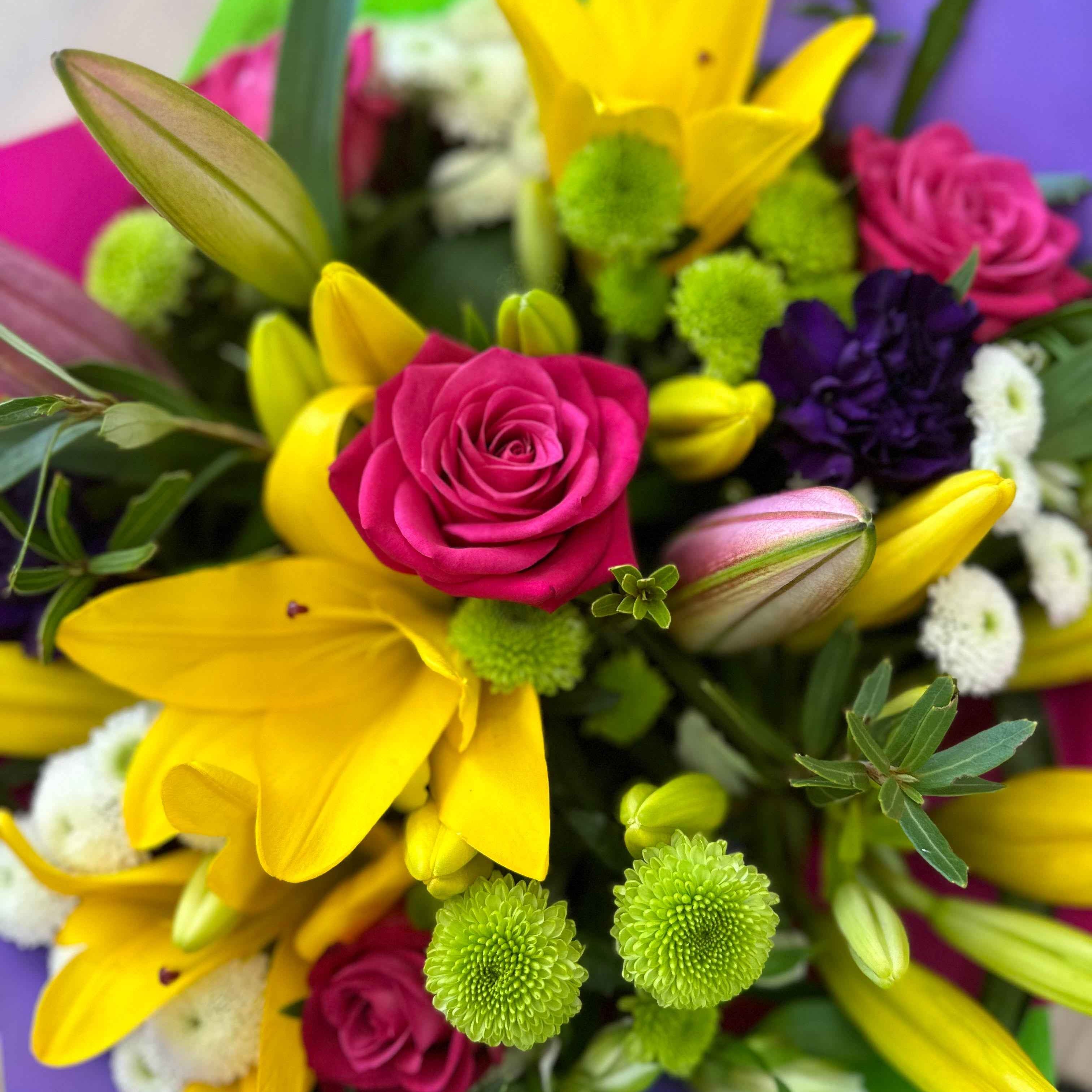 Seasonal bright flower bouquet full of flowers from My Florist Launceston